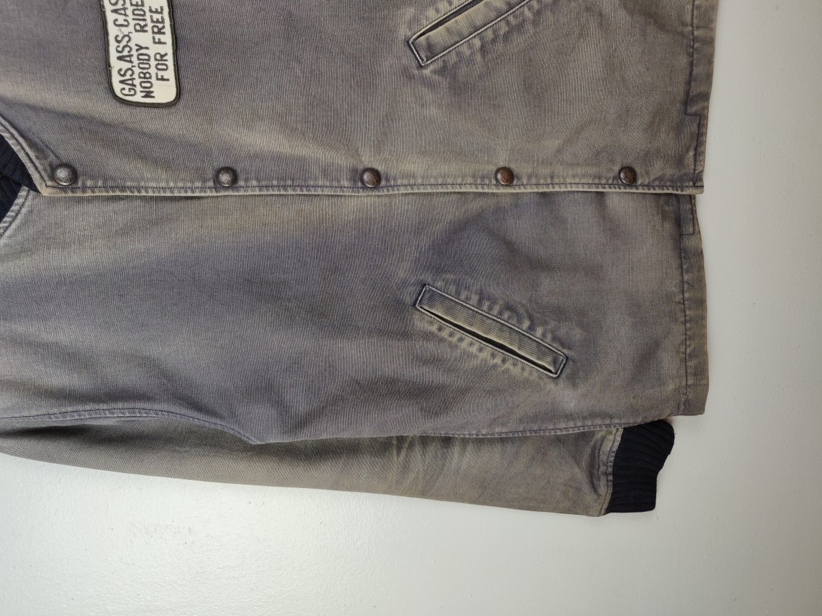 Bomber Jacket - El Radiall Japan Dirty Gents Denim - 6