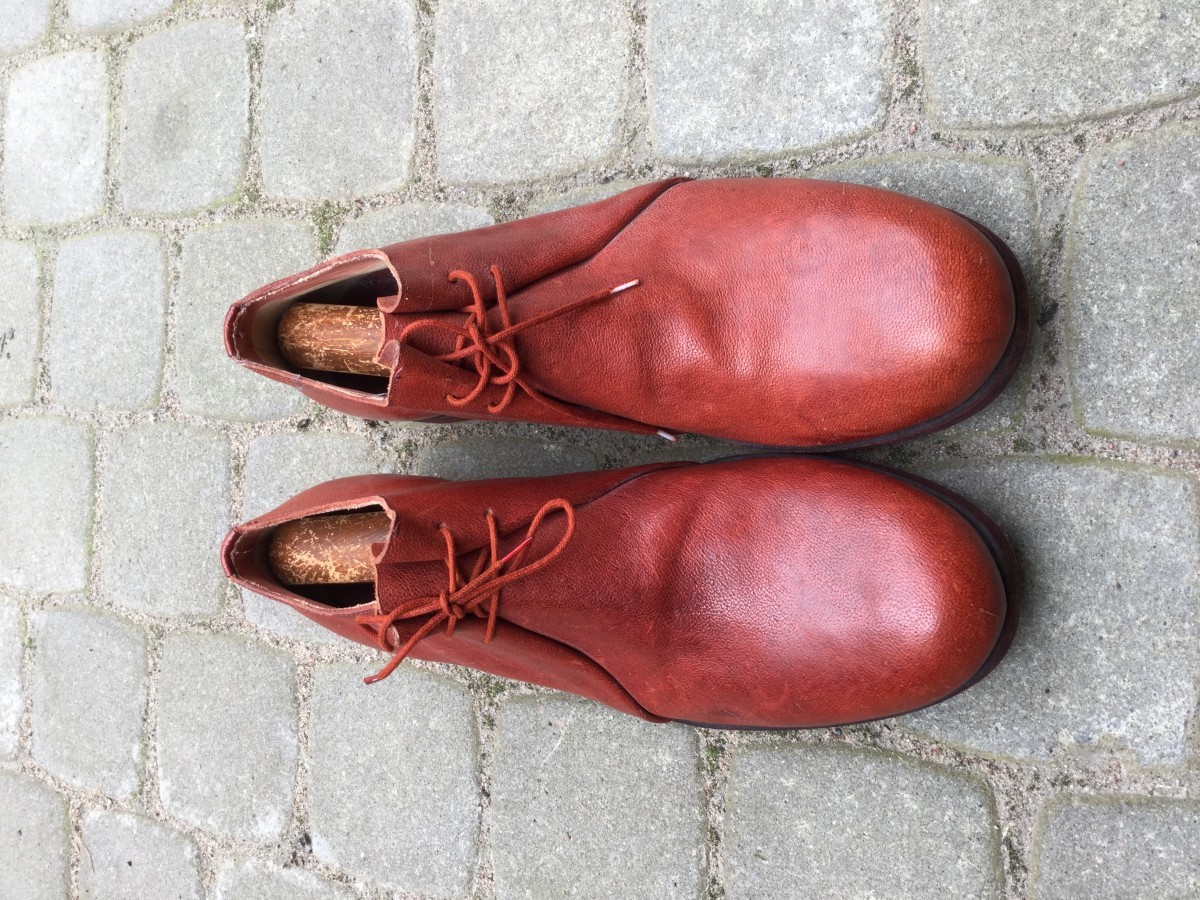 NEW NEW Red folded derby shoes SS2012 - 2