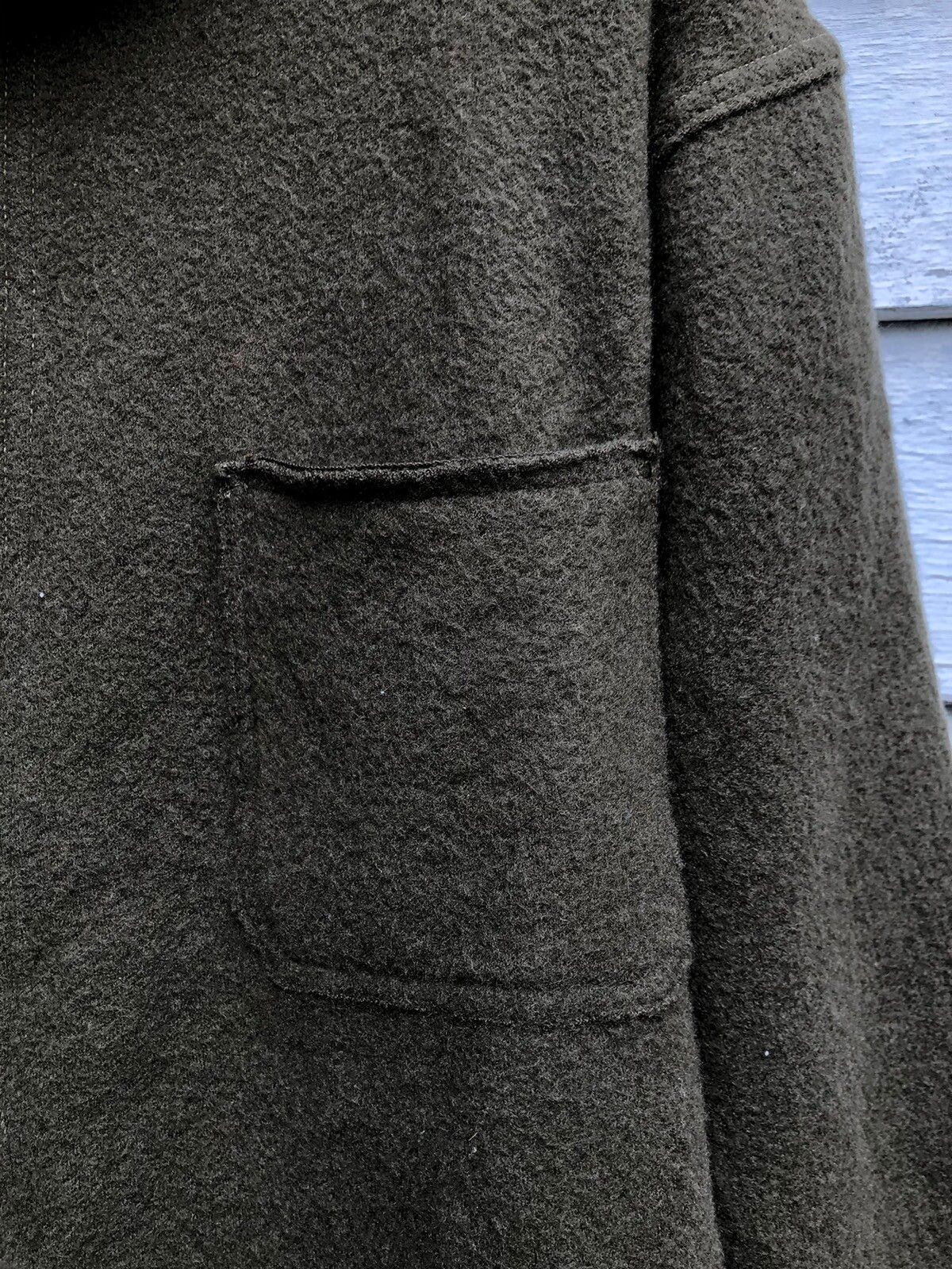 Kapital Wool Asymmetrical Button Hoodie Jacket - 6