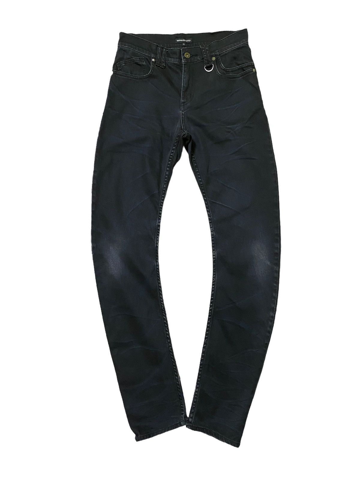 Vintage Semantic Design J Curve Legs Claw Marks Denim - 1