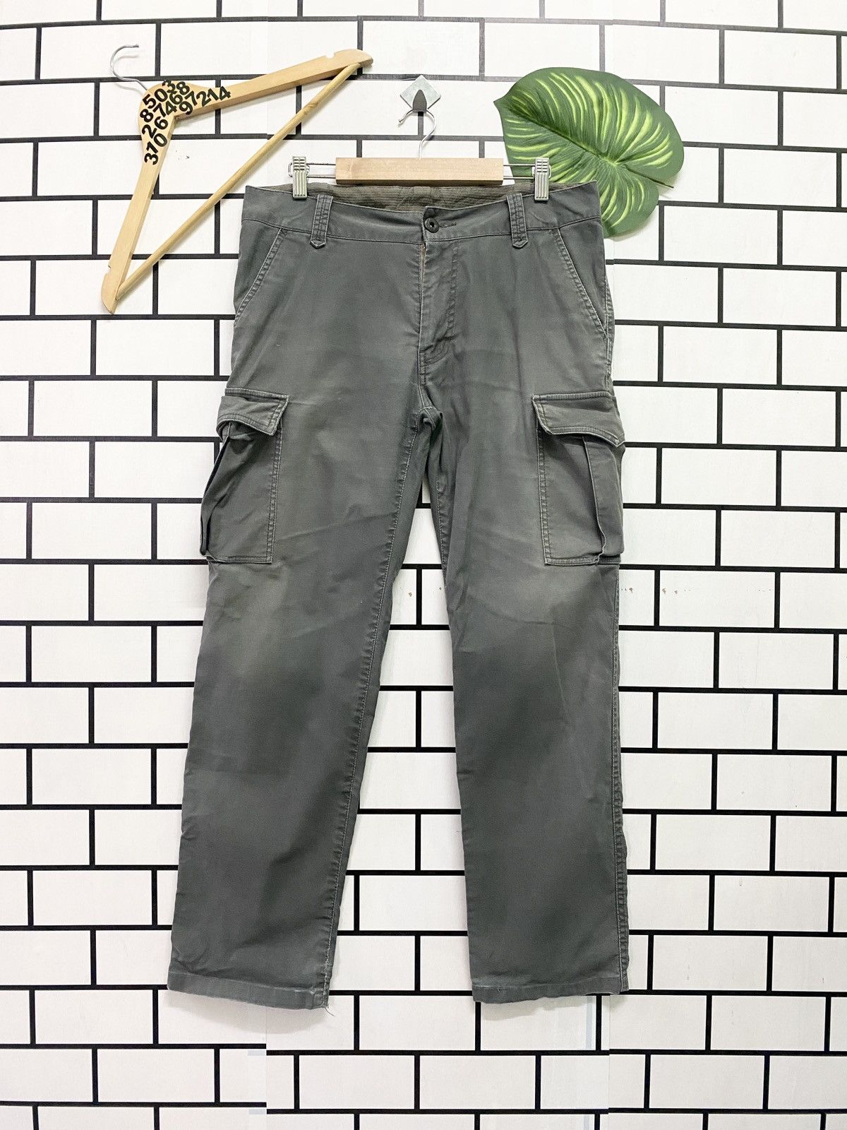 Distressed Denim - Japan Made GLOBAL WORK Cargo Tactical Multipocket Pants - 1