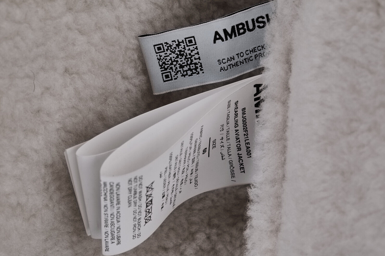 Brand New With Tags Ambush Design Shearling Aviator Jacket 50IT, 3785$ - 10