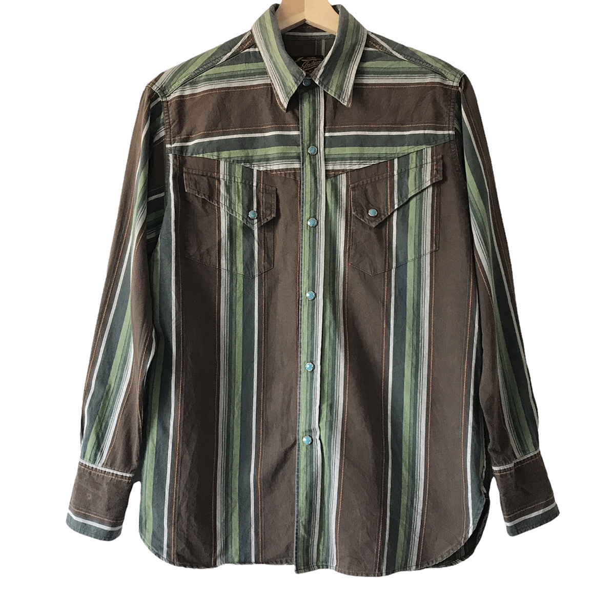 America - Authentic Indian Motorcycles Toyo Ent. Japan Western Shirt - 1