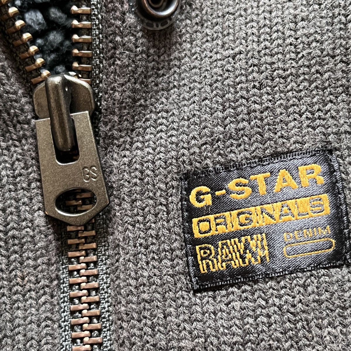 Vintage - G Star Raw Army Tactical Knitwear Wool Sweater Jacket - 9