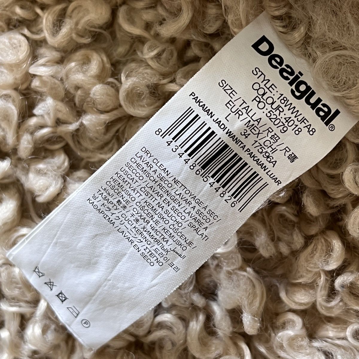 Designer - Italian Desigual Wool Knitwear Sweater Icon Patches - 12