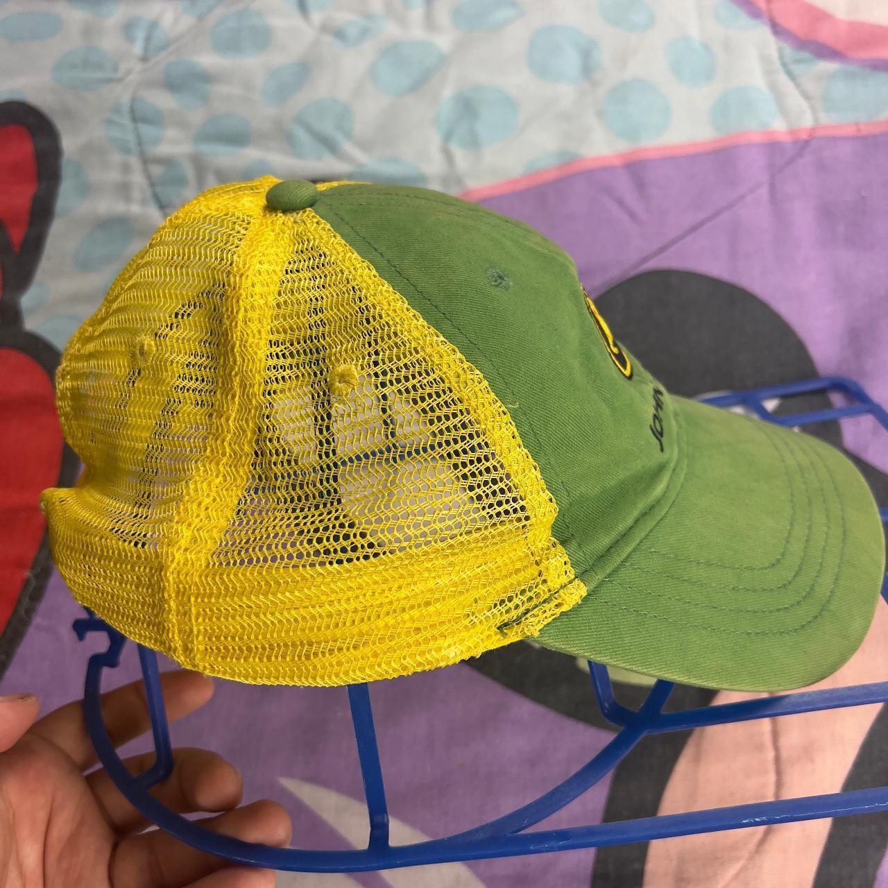 John Deere  Yellow and Green Trucker hat snap back - 4