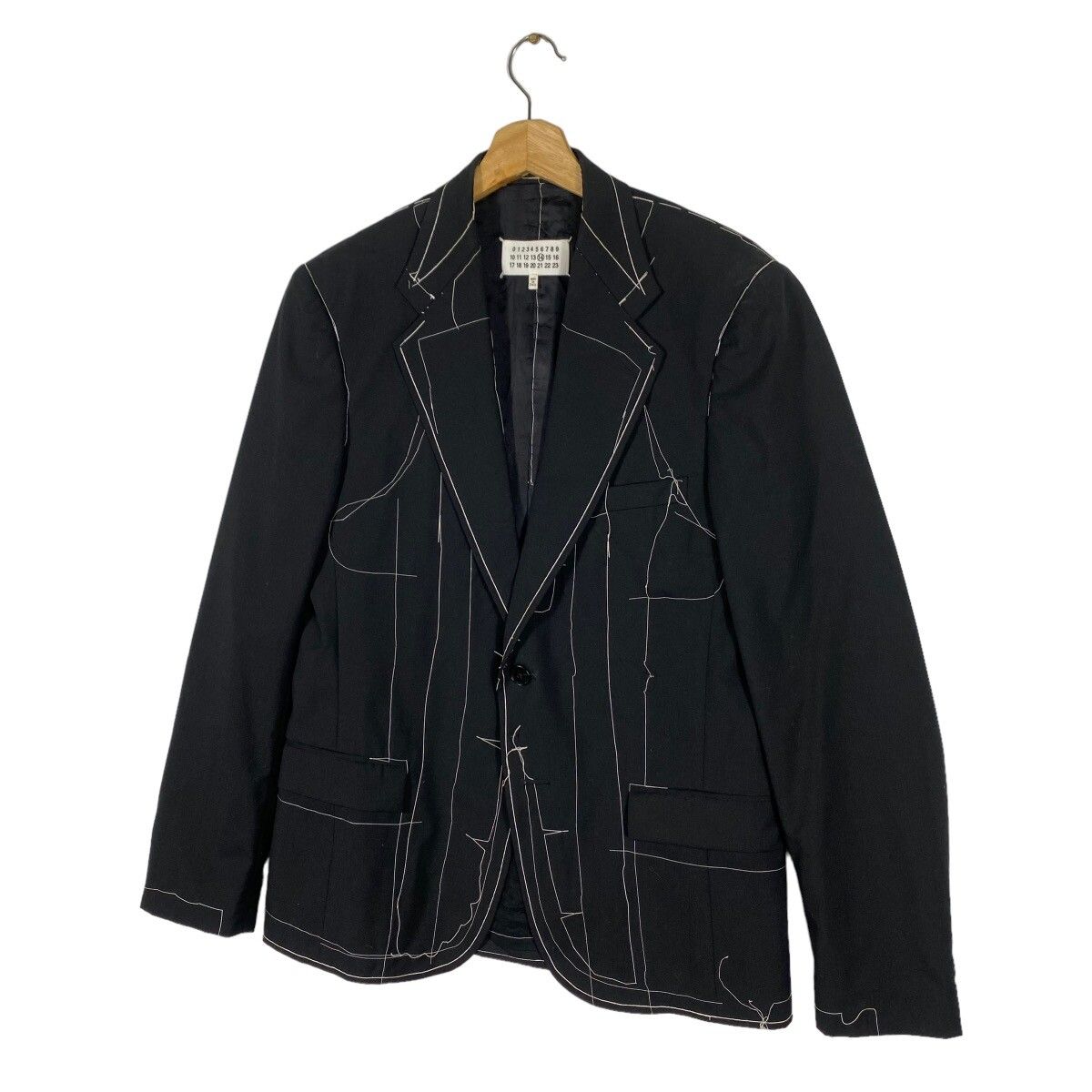 Archival Clothing - Maison Margiela Basting Stitching Blazer SS17 - 3