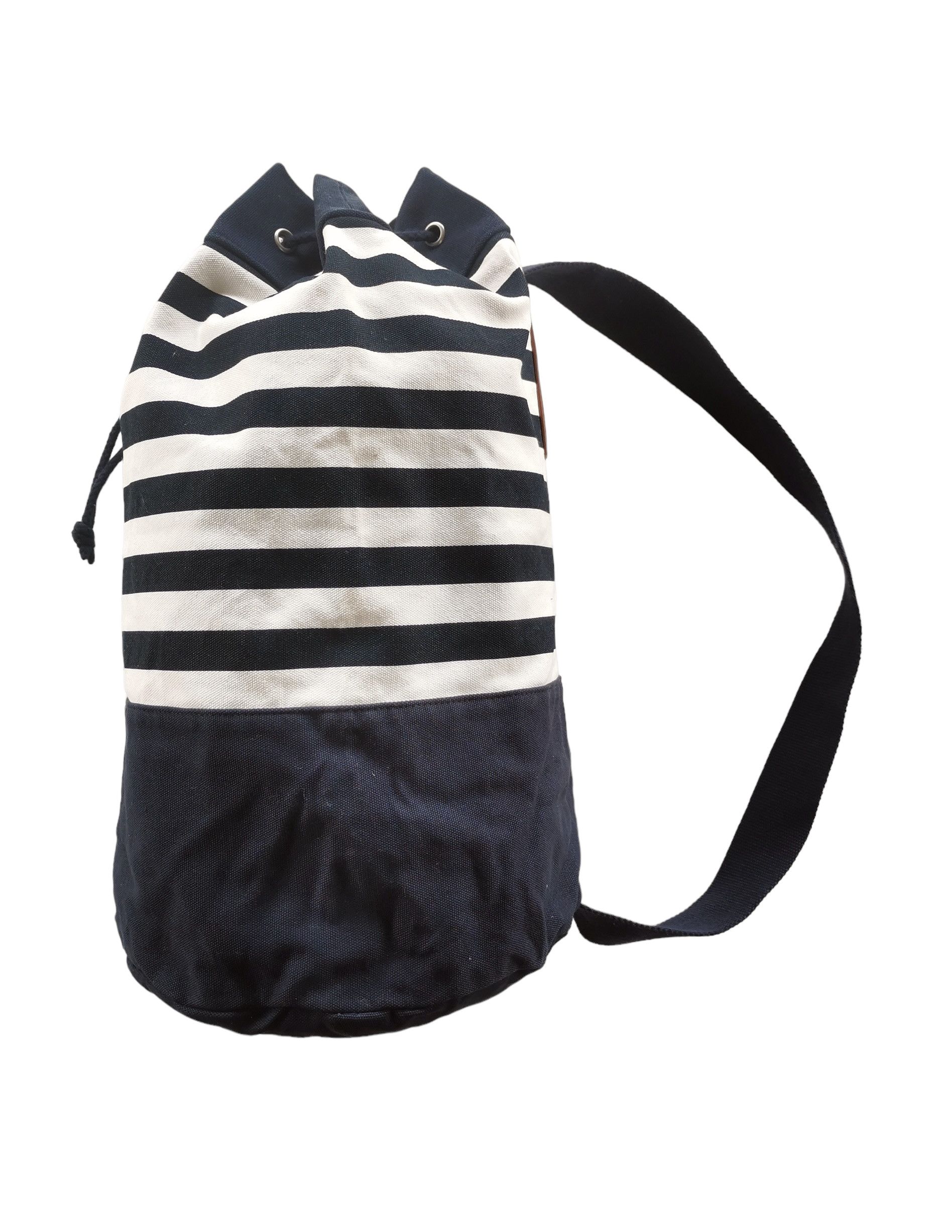 J.W.Anderson - JW Anderson Canvas Sailor Stripe Drawstring Bag - 3