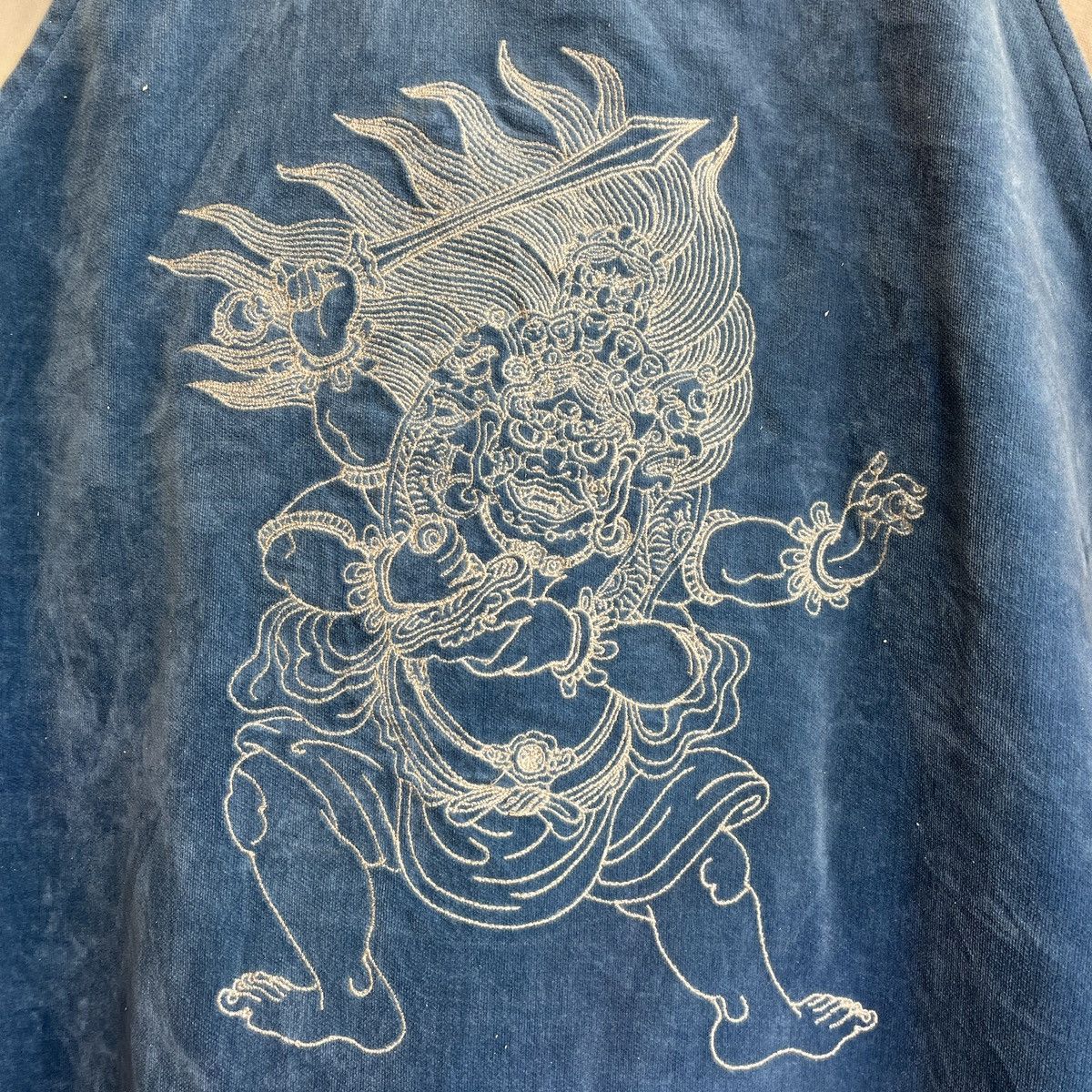 Vintage - Reversible MashMania Suede Sukajan Samurai Ghost Embroidered - 14