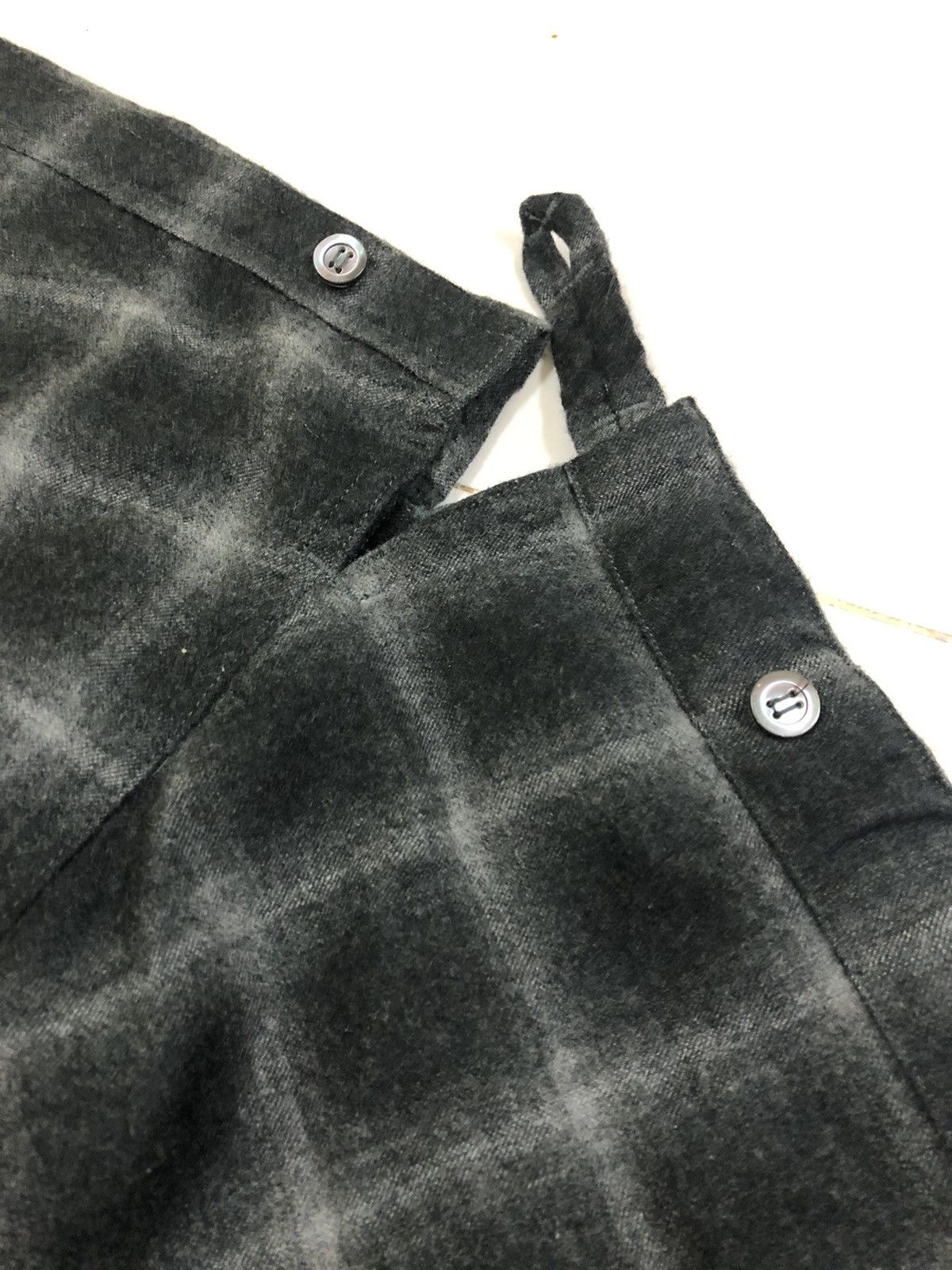 Helmut Lang Oversized Shadowed Plaid Bondage Wool Shirt - 7