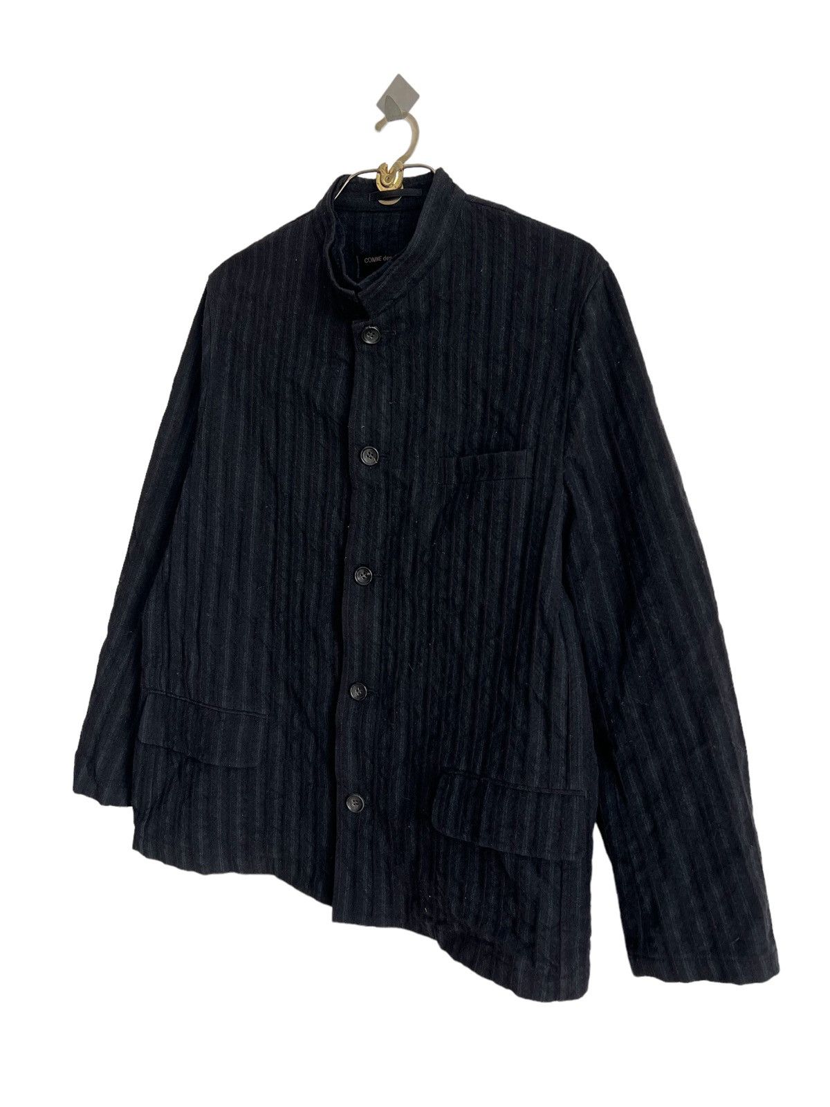 AW1998 Comme des Garçons Homme Wool Pinstriped Wool Jacket - 2