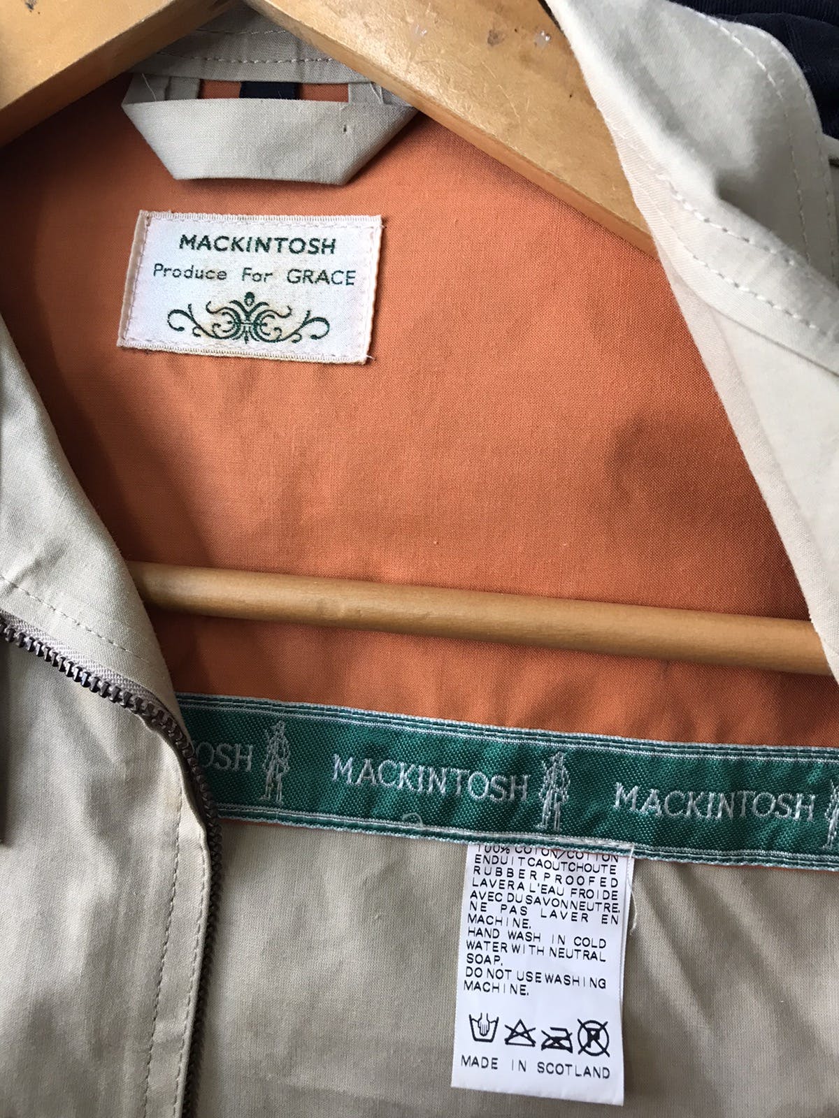 80s Mackintosh Zipper Jacket