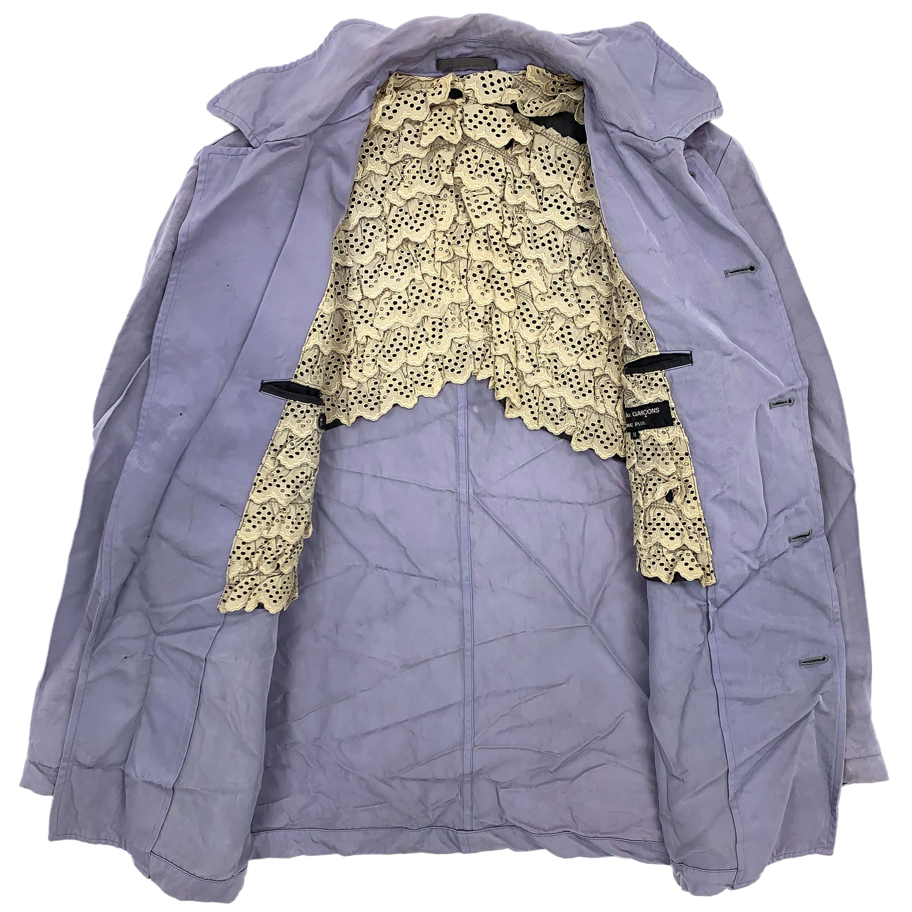 SS99 Reversible Lace Ruffled Lining Nylon Jacket - 6