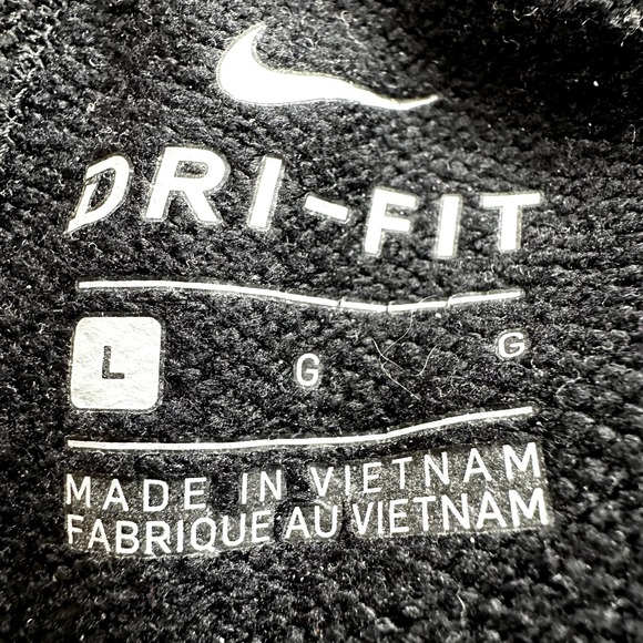 Nike Dry Tapered Sweatpants Dri Fit Swoosh Logo Pull On Athleisure Black Large - 3