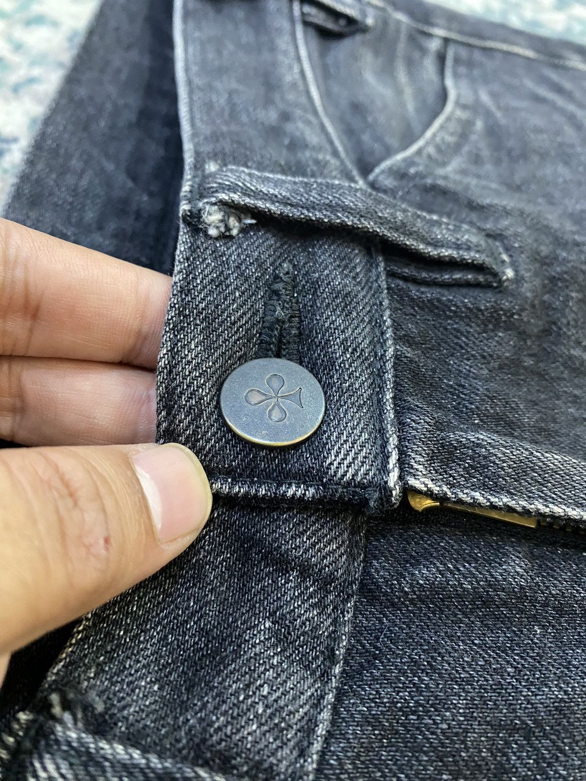 Lemaire Black Leather Lining Pocket Jeans - 6