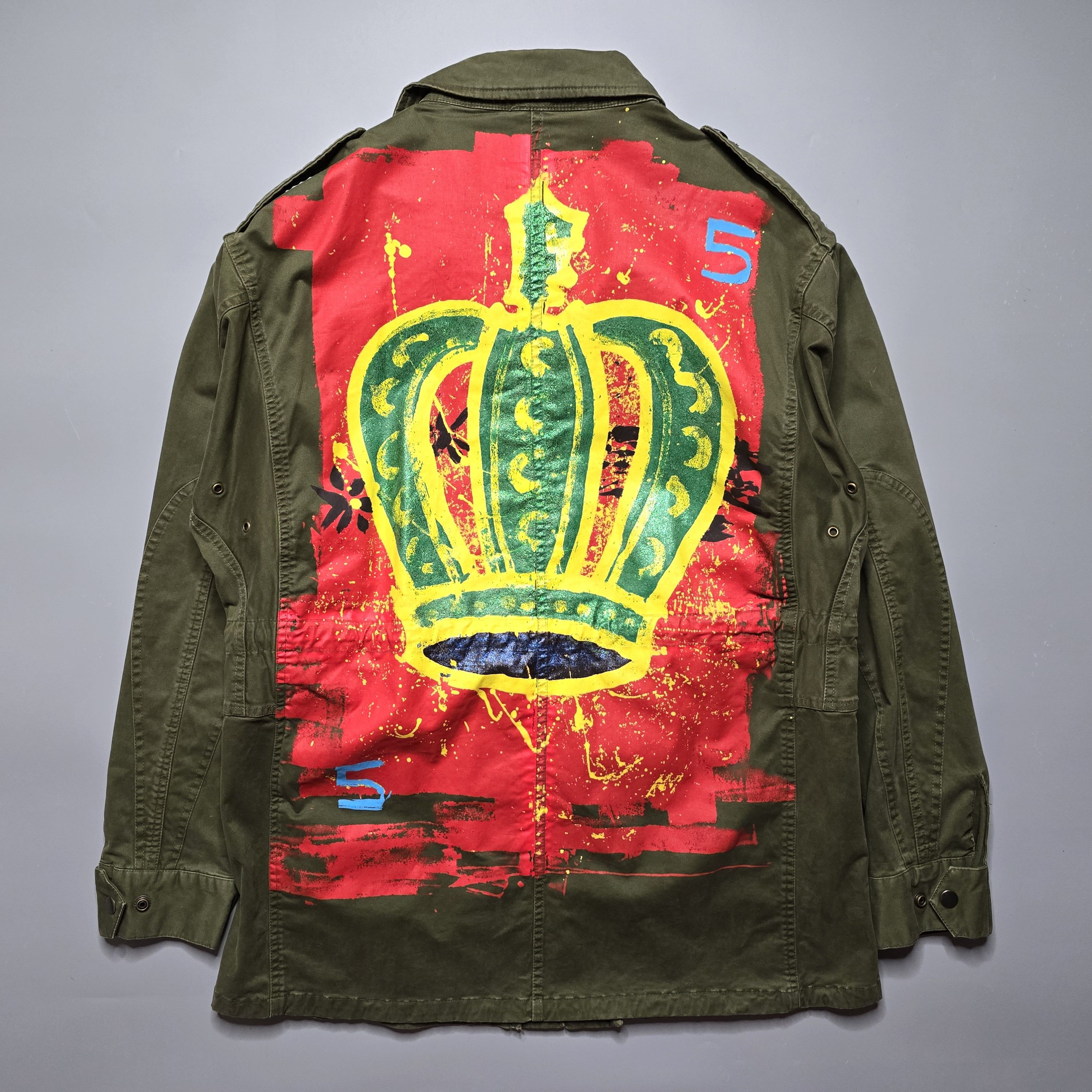 Faith Connexion - Hand-Painted Crown Tag M65 Field Jacket - 3