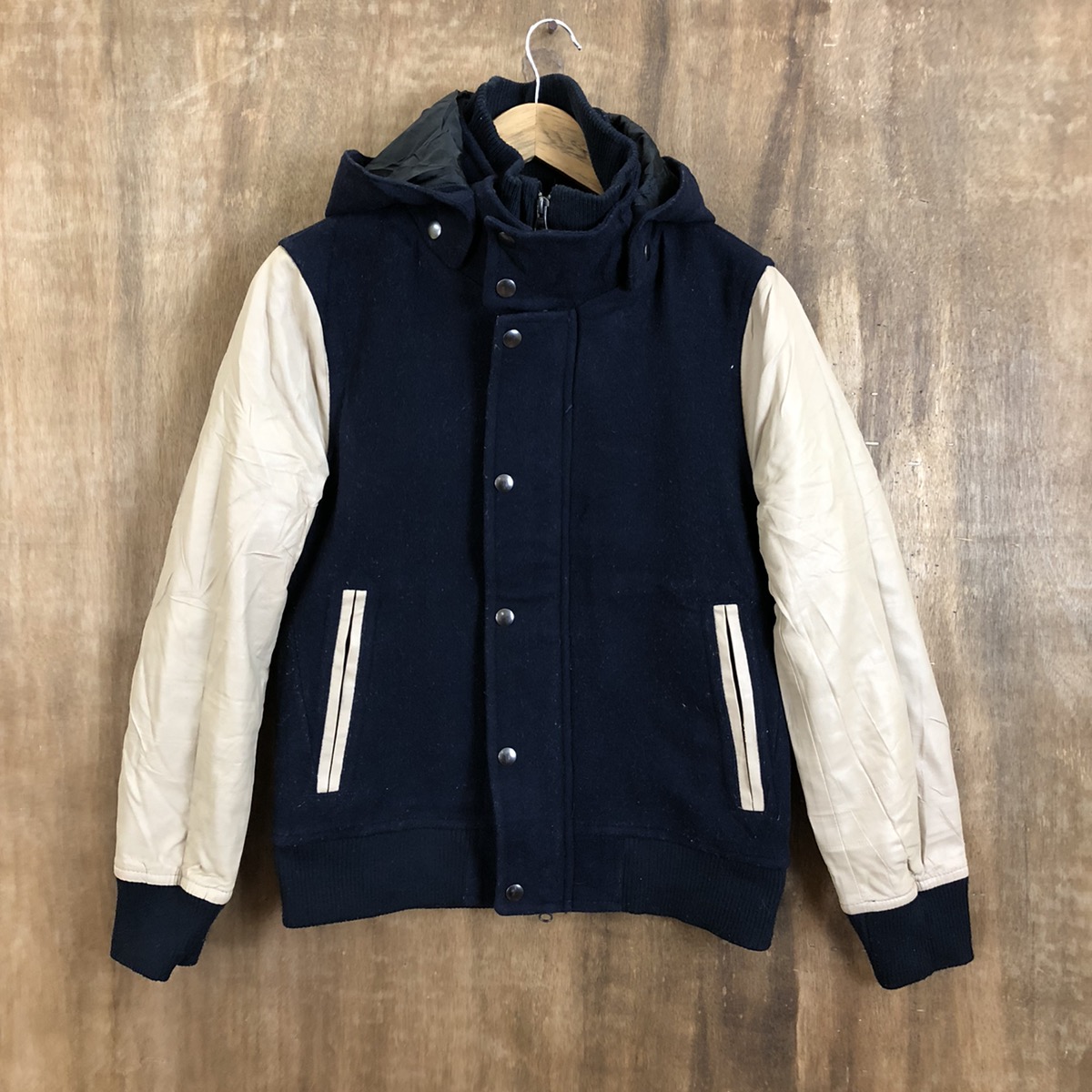 Vintage - A day In The Life Dark Blue Varsity Jacket #1780 - 3