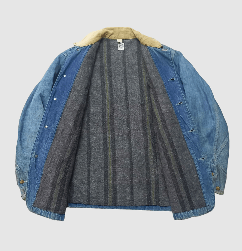 Vintage 60s Lee Union Made Blanket Lined Chore Jacket - 13