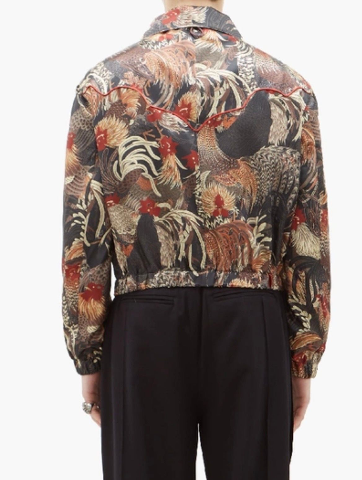 Other - Boramy Viguier Rooster-print satin coach jacket - 5