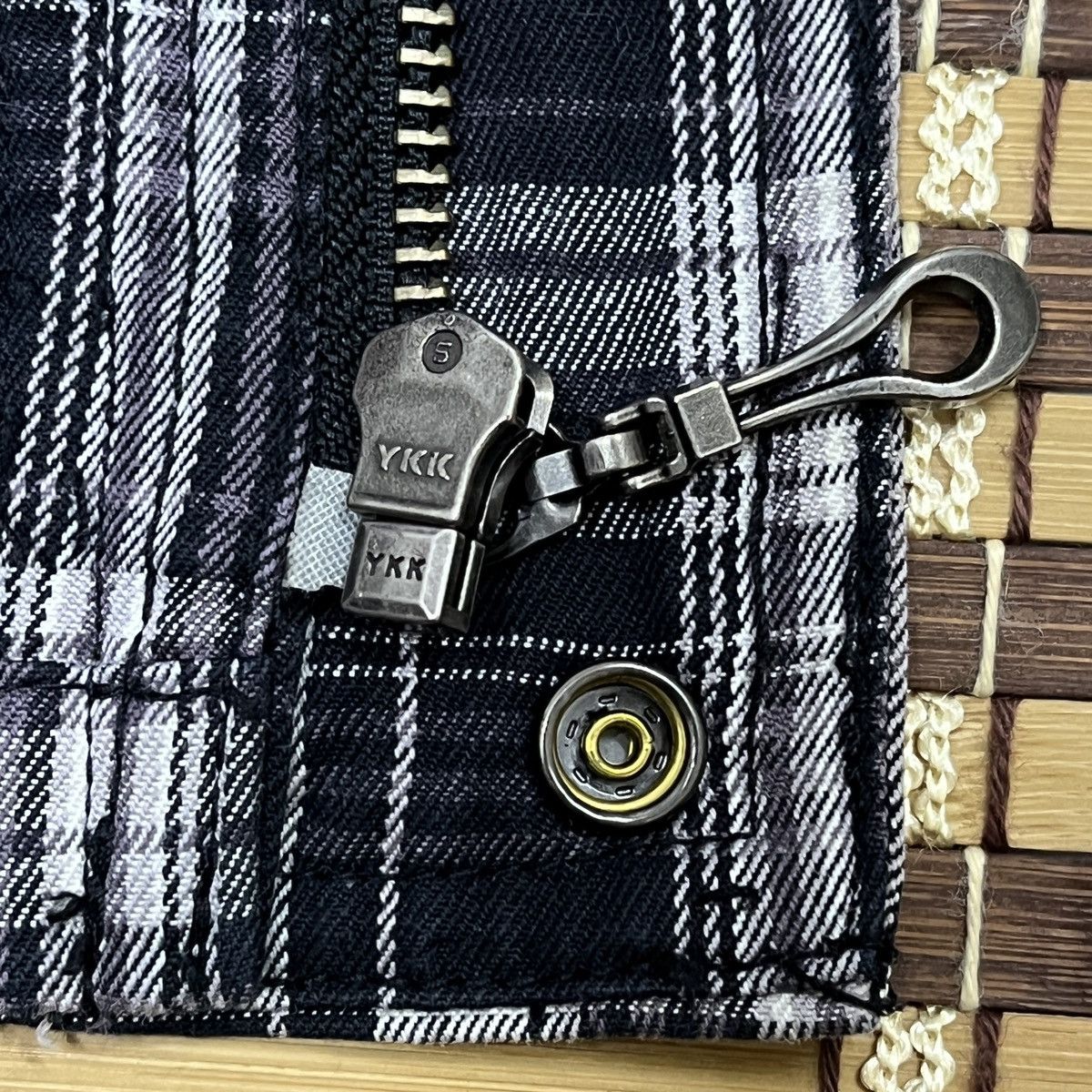 Vintage - Male & Co Slim Fit Flannel Matsuda Shirt Zipper - 16