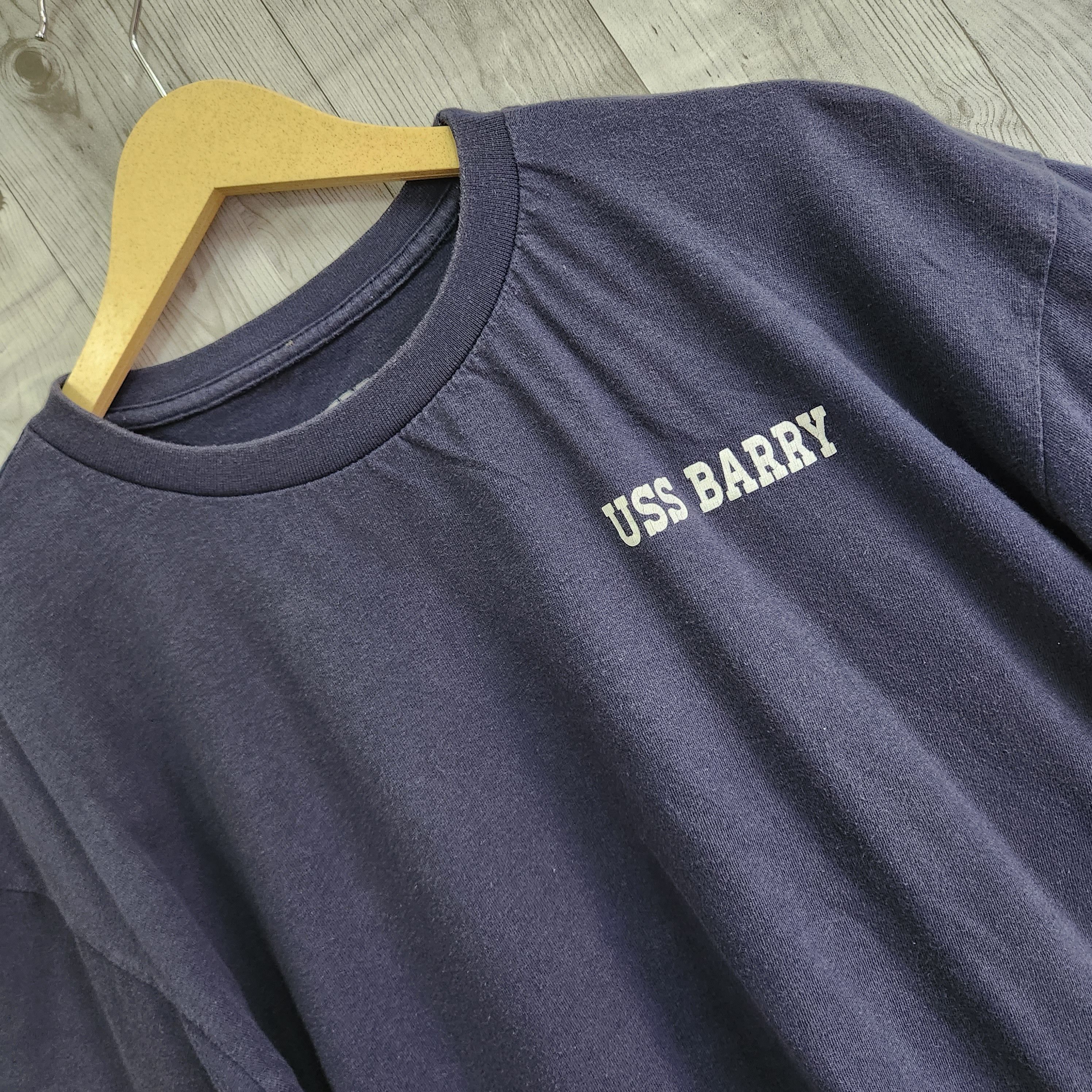 USS Barry DDG 52 Army Military Printed TShirt - 2