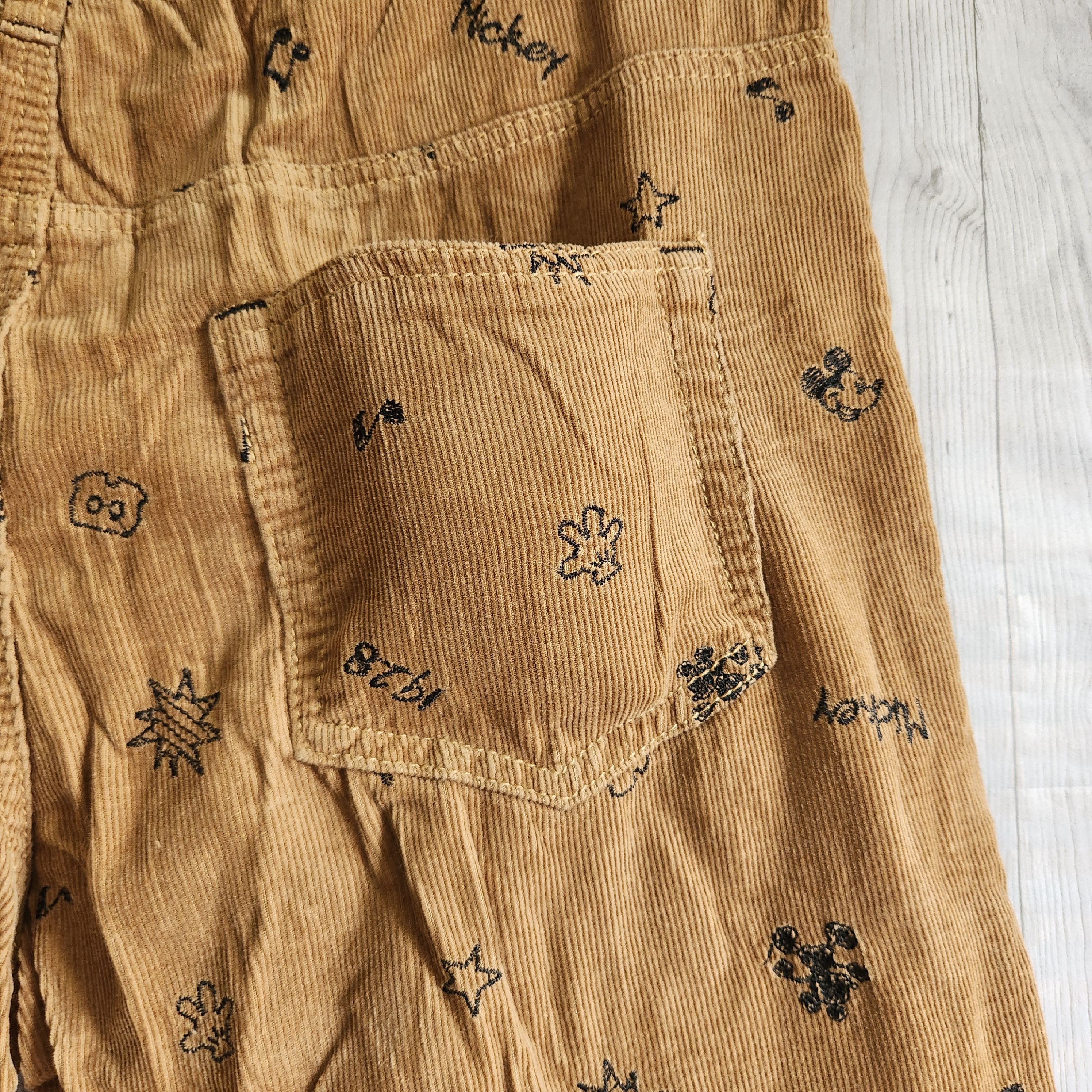 Disney Corduroy Denim Brown Jeans Full Printed - 11