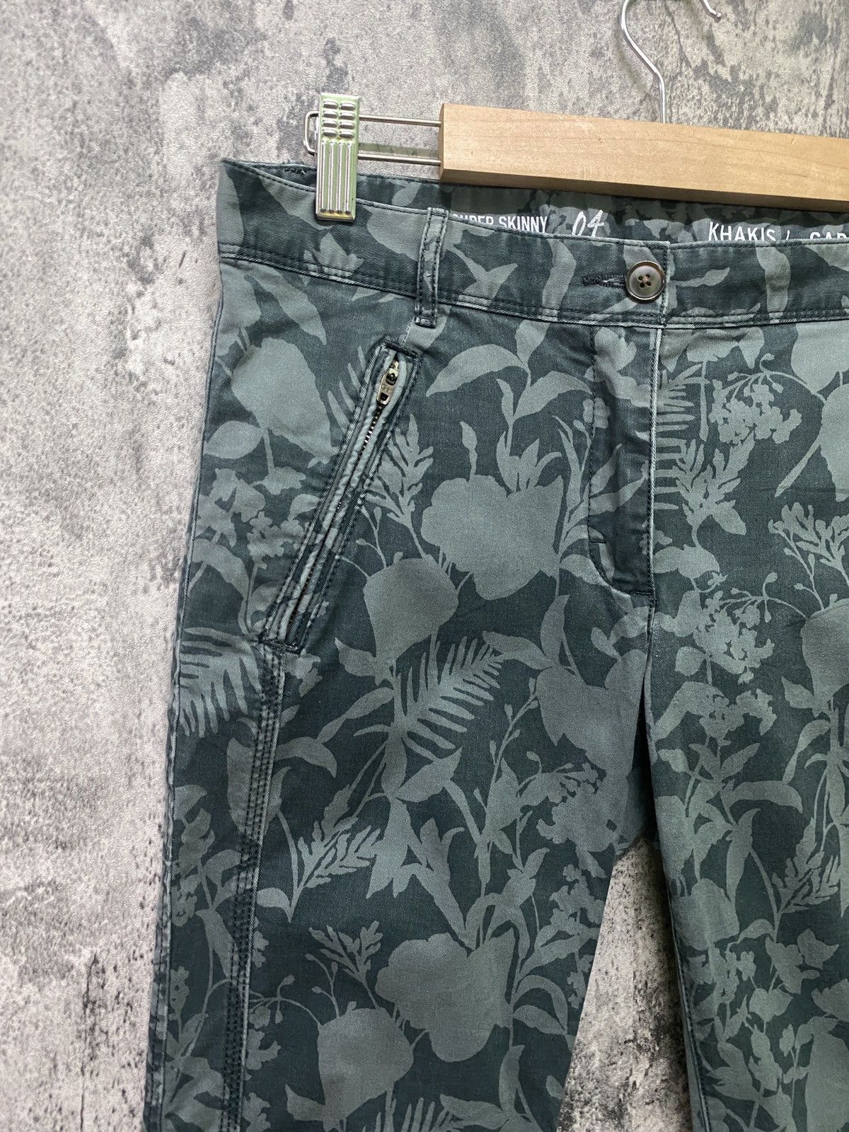 Khakis By Gap Japan Made Super Skinny Floral Design Pants - 4