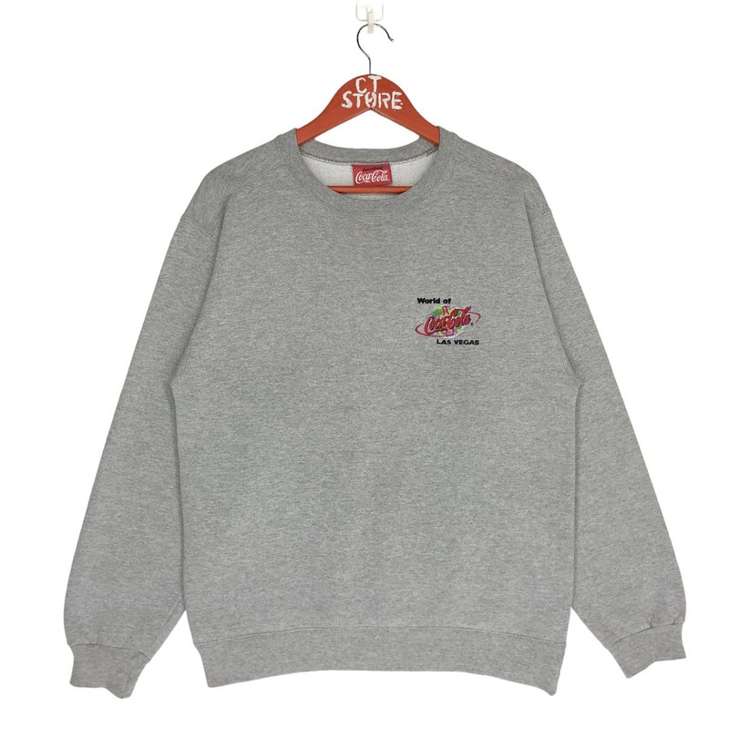 Vintage 99 Coca Cola Las Vegas Sweatshirt Embroidery Logo - 1