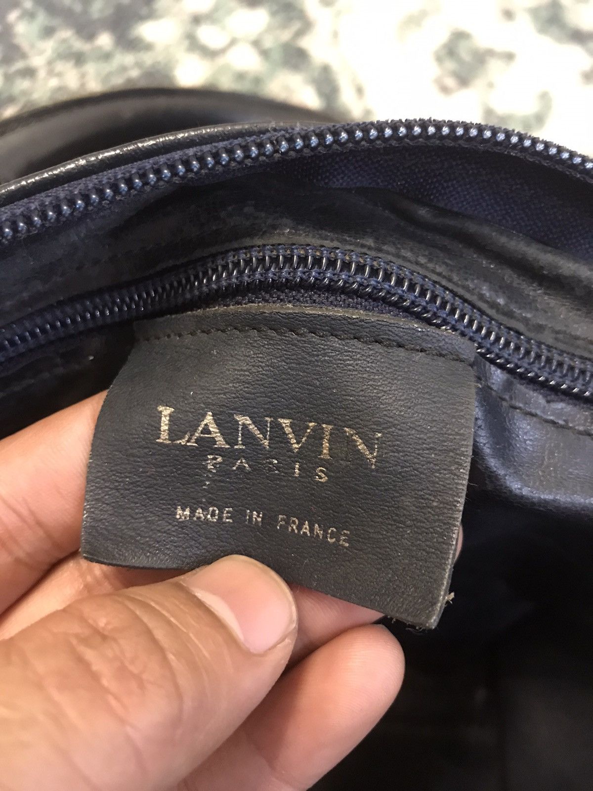 Vintage Lanvin Made In France Monogram Travel Bag - 3