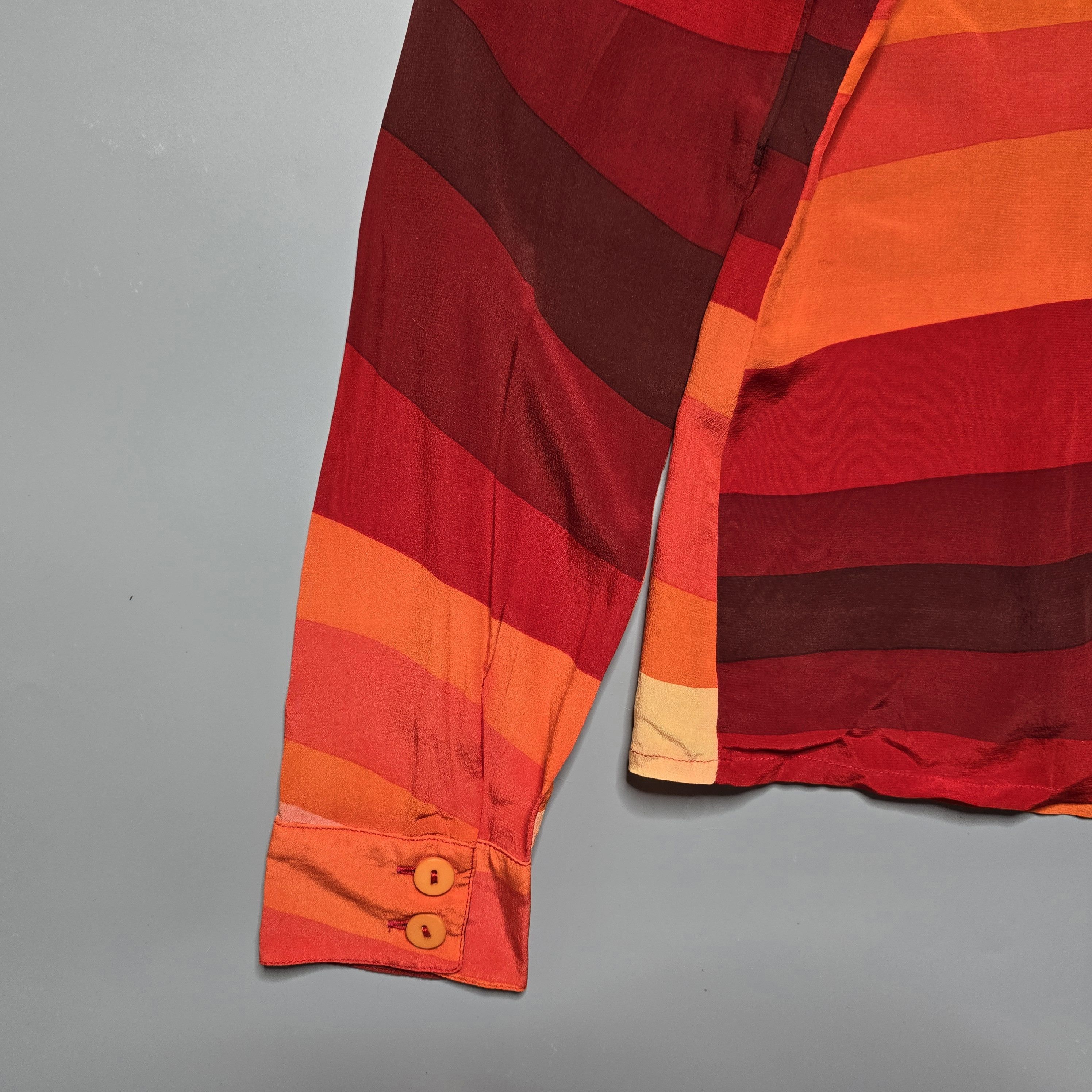 Alexander McQueen - SS96 Silk Flame Stripes Shirt - 3