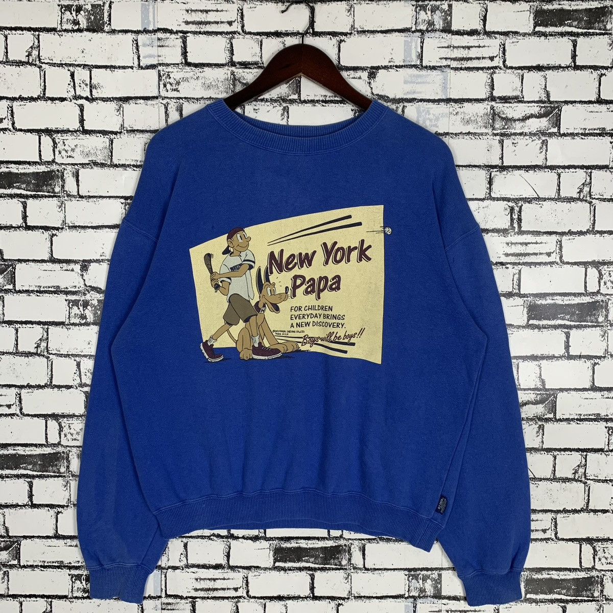 Vintage New York Papa Joymark Design Sweatshirt Crewneck - 1