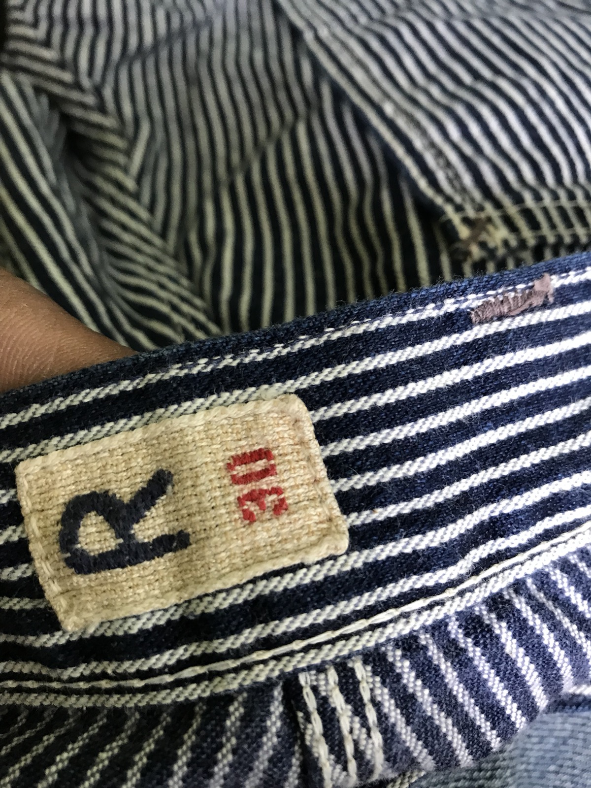 45rpm - R By 45rpm Hickory Striped Cropped Denim Pant Made In Japan - 7