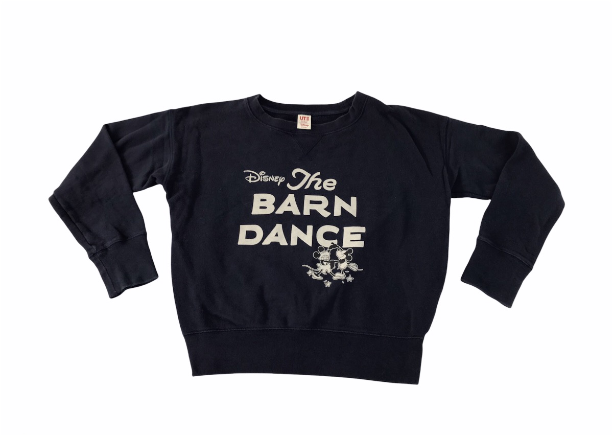 Mickey Mouse - Disney Mickey Mouse Barn Dance Sweatshirt Big Logo Printed - 1