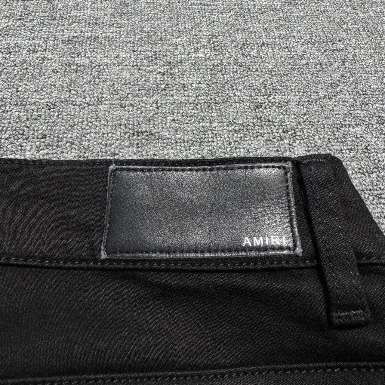 Amiri Black Destroyed Denim Jeans - 5