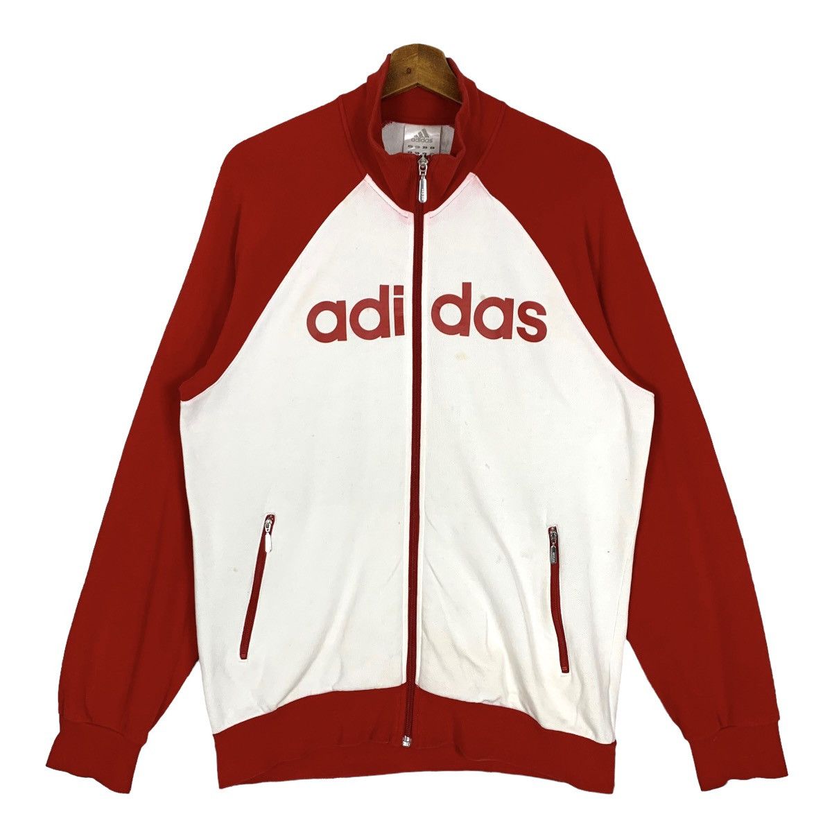 Vintage Adidas 3 Stripes Track Top Jacket Size S - 1