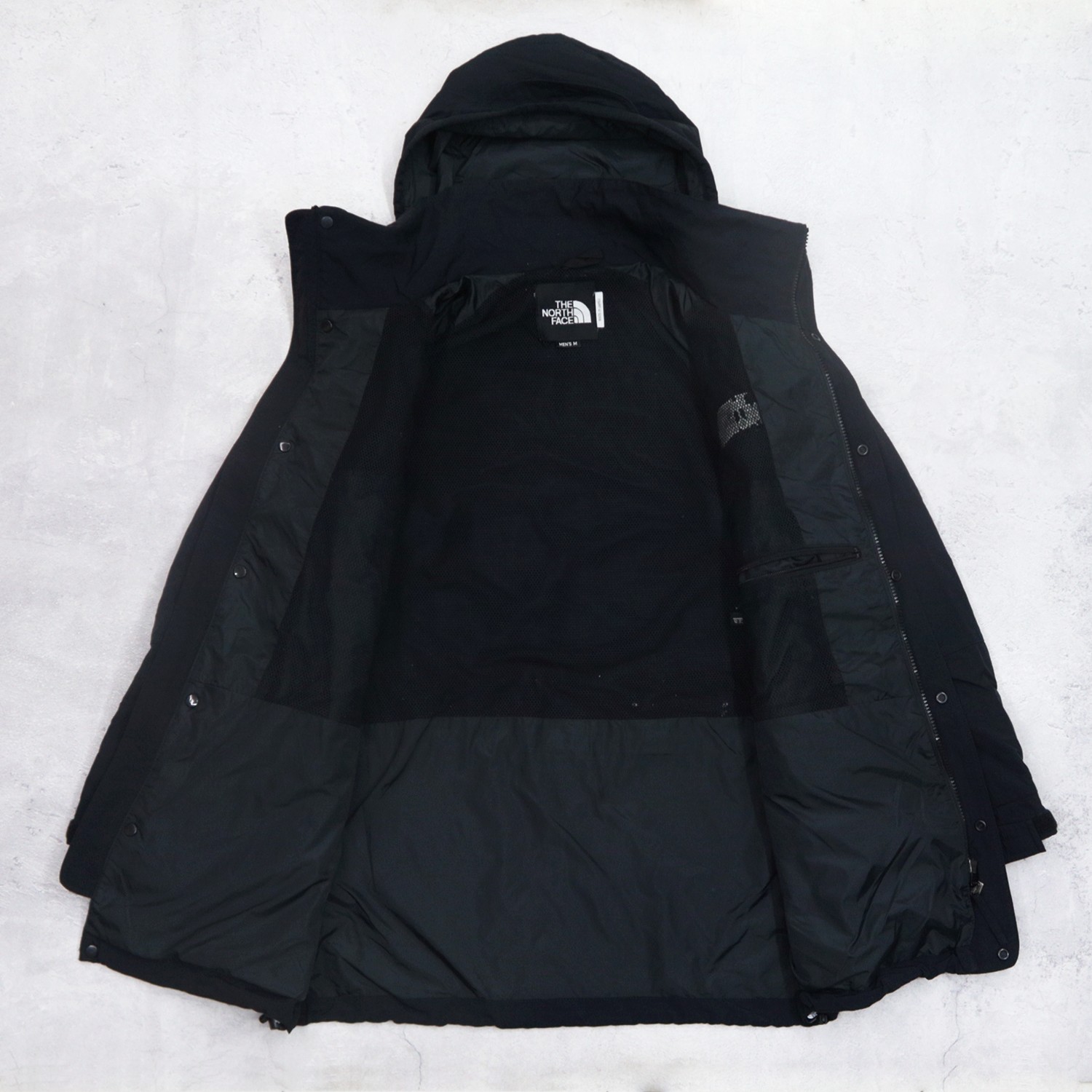 Vintage 90s THE NORTH FACE Mini Logo Embroidered Bomber Parka Mountain Ski Outdoor Hoodie Jacket - 5