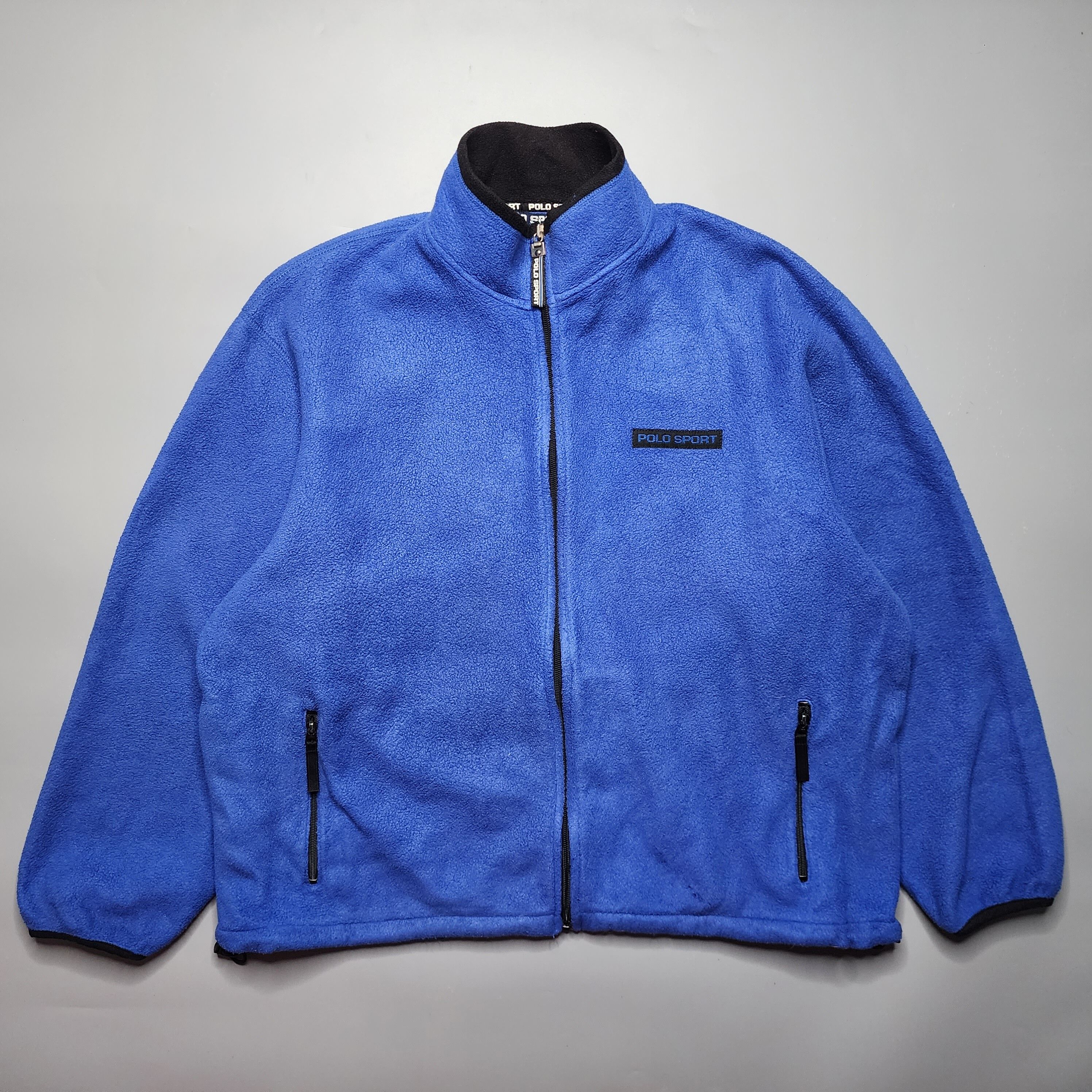Polo Sport by Ralph Lauren - Y2K Blue Fleece Zip Up Jacket - 1