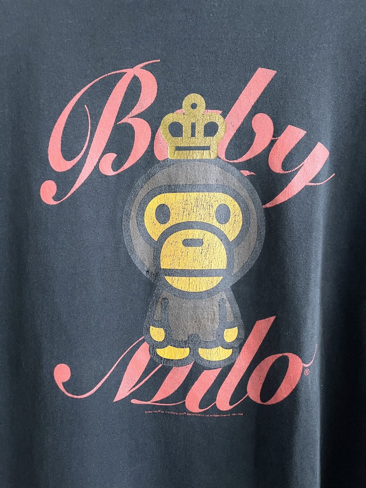 2009 Bape Baby Milo The King Jumbo Logo Tee (L) - 4