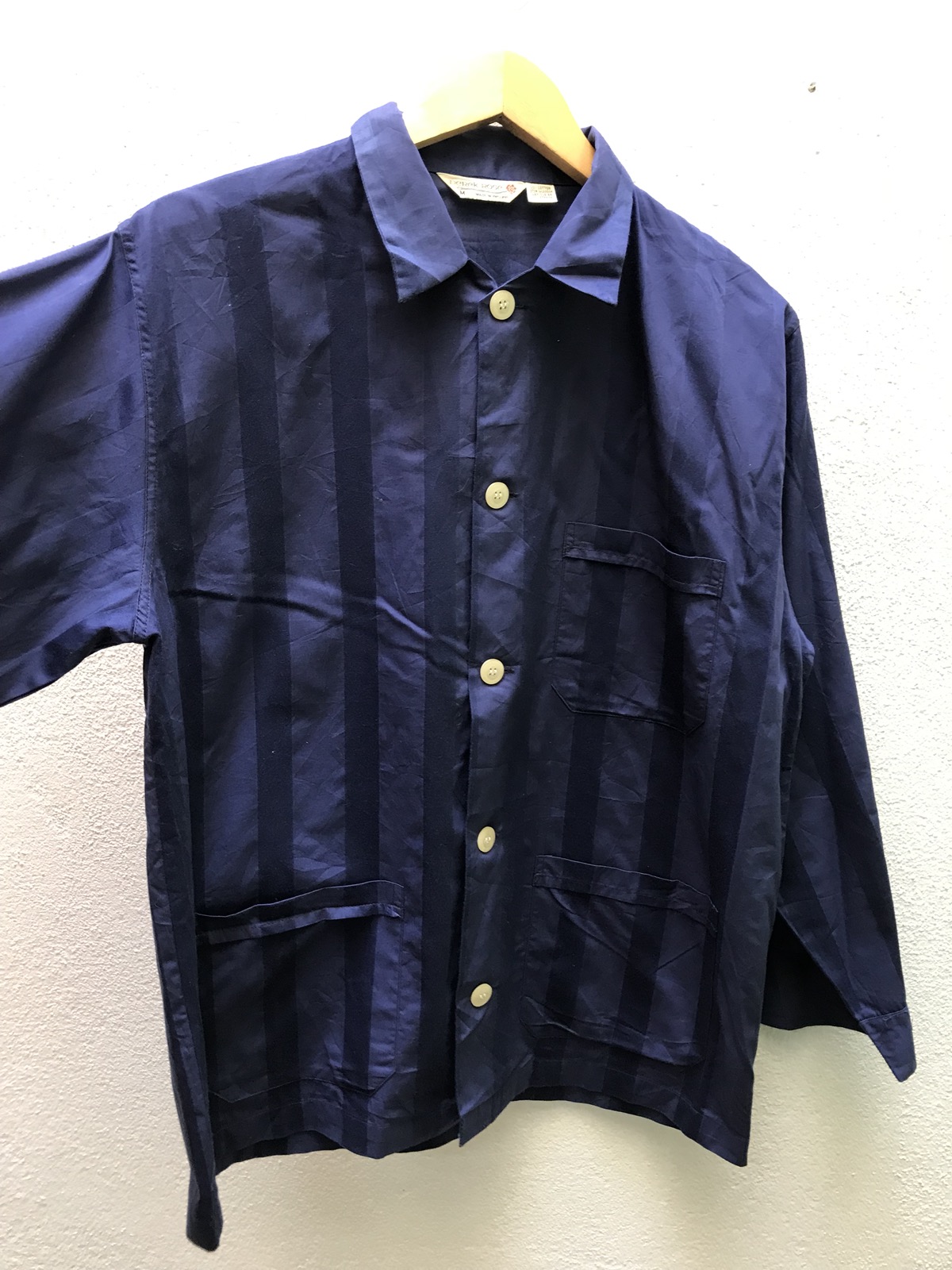 🔥💢 Derek Rose Navy Blue Shirt Made In England - 5