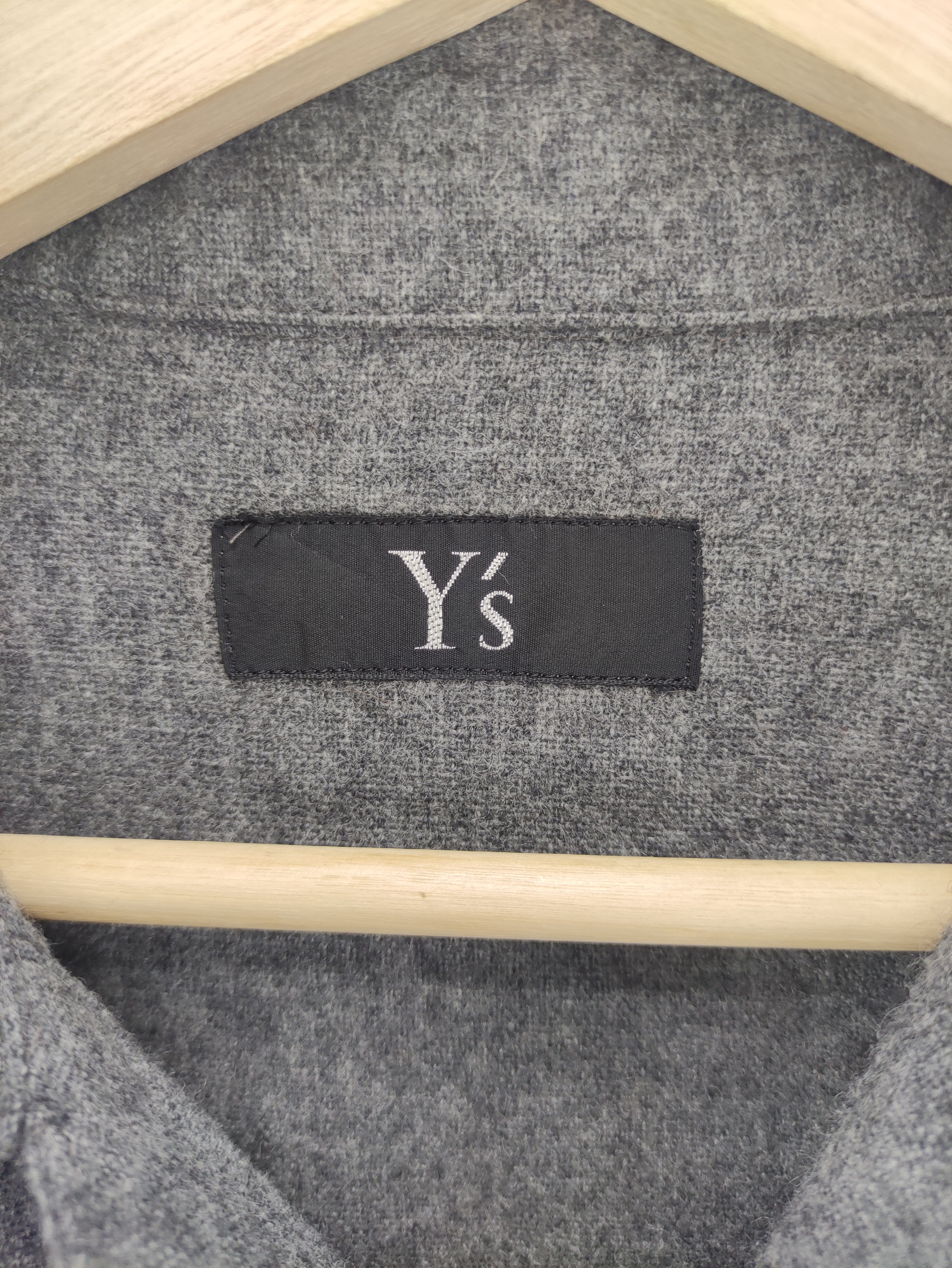 Vintage Ys Yohji Yamamoto Wool Flannel Shirt Button Up - 6