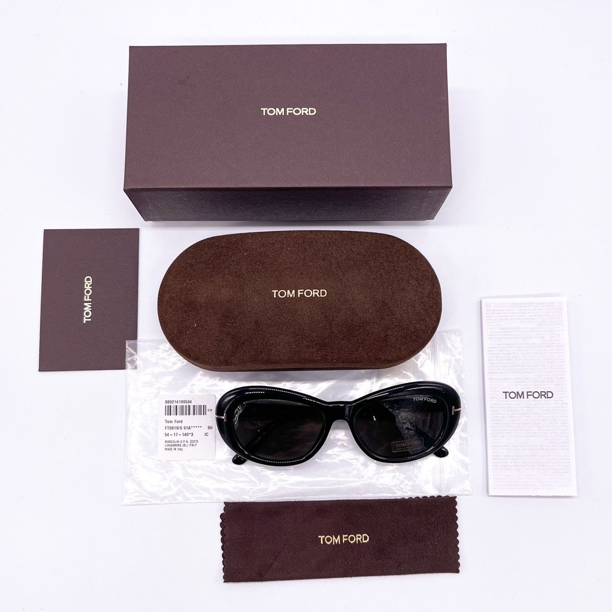 NEW TOM FORD ELODIE TF819 01A SUNGLASSES TOM FORD FT0819/S - 12