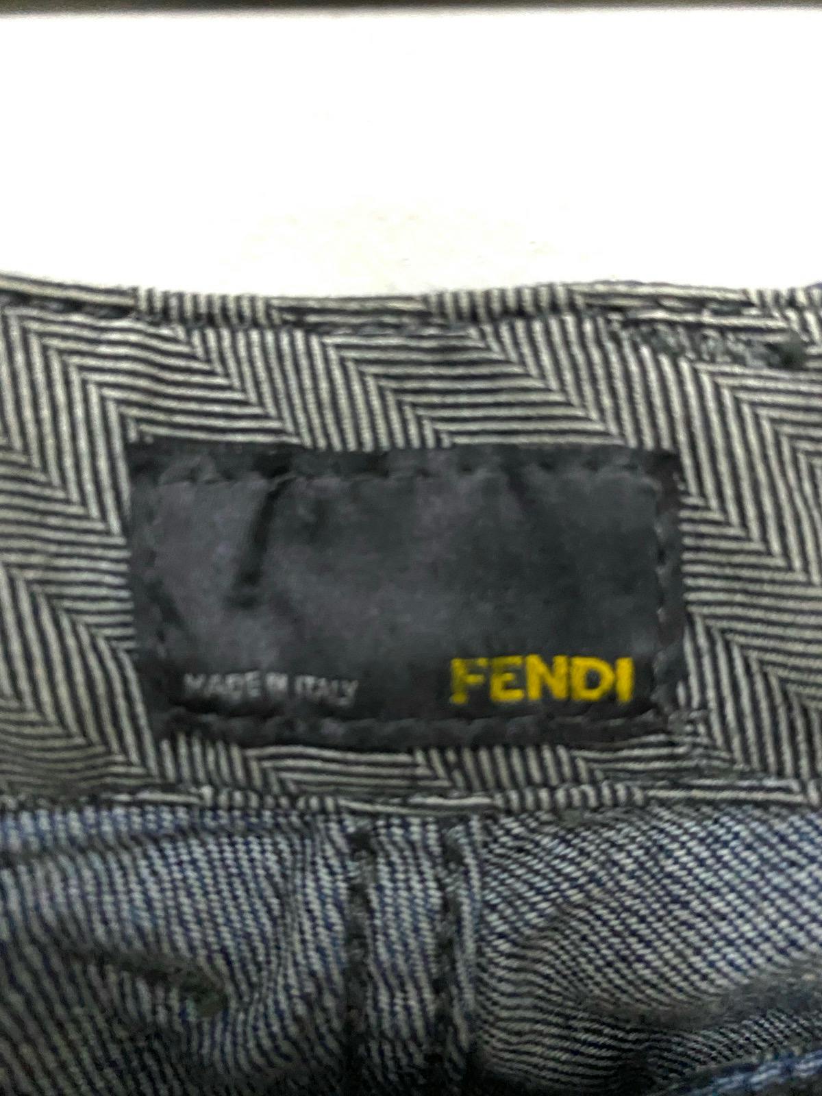 FENDI Zucca Denim Loose Jeans Made in Italy - 5