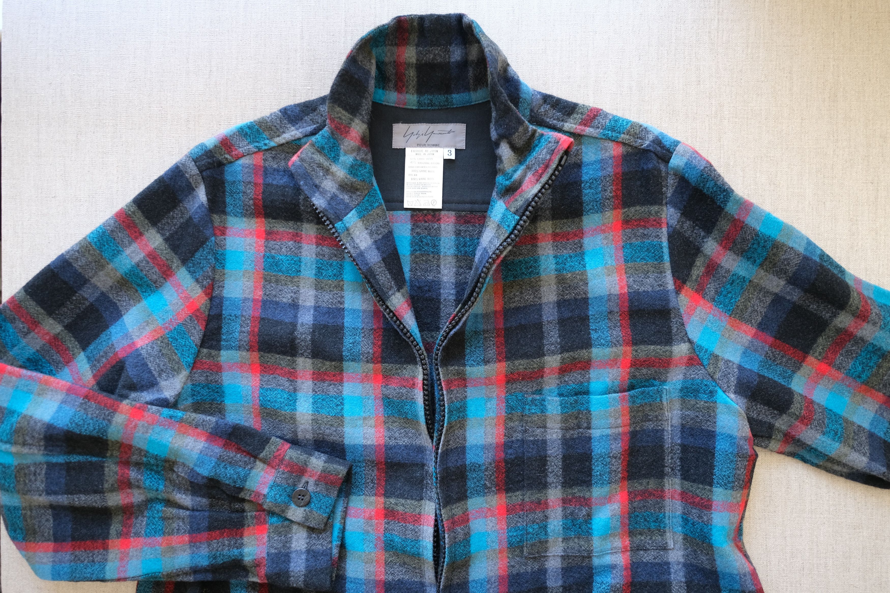 AW02 Plaid Dual-Zip Shirt/Jacket, YYPH - 2