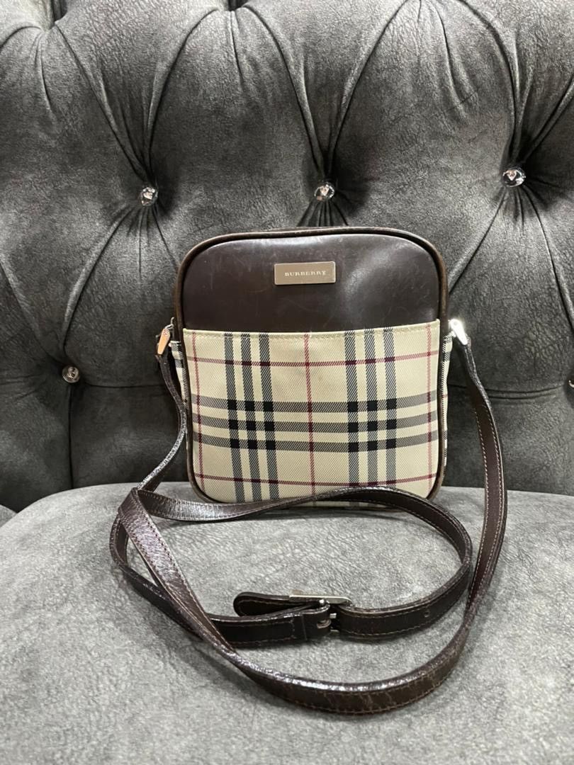 Authentic Vintage Burberry Nova Check Crossbody Shoulder Bag - 19