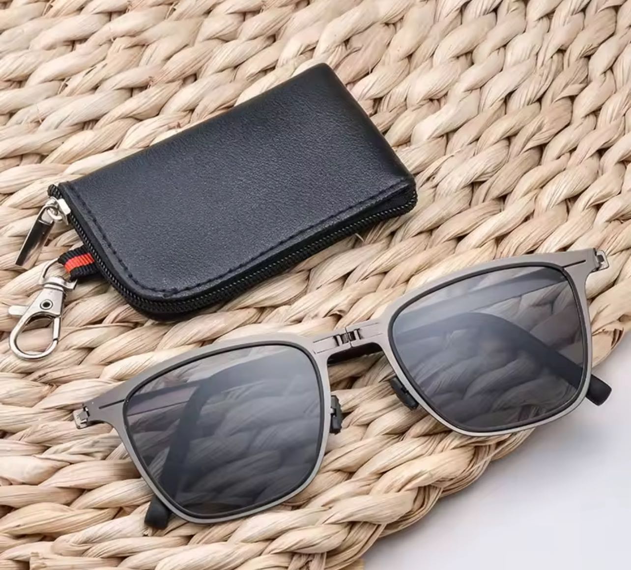 Portable Sunglasses New Ultra Light with Stainless Steel Folding - 2