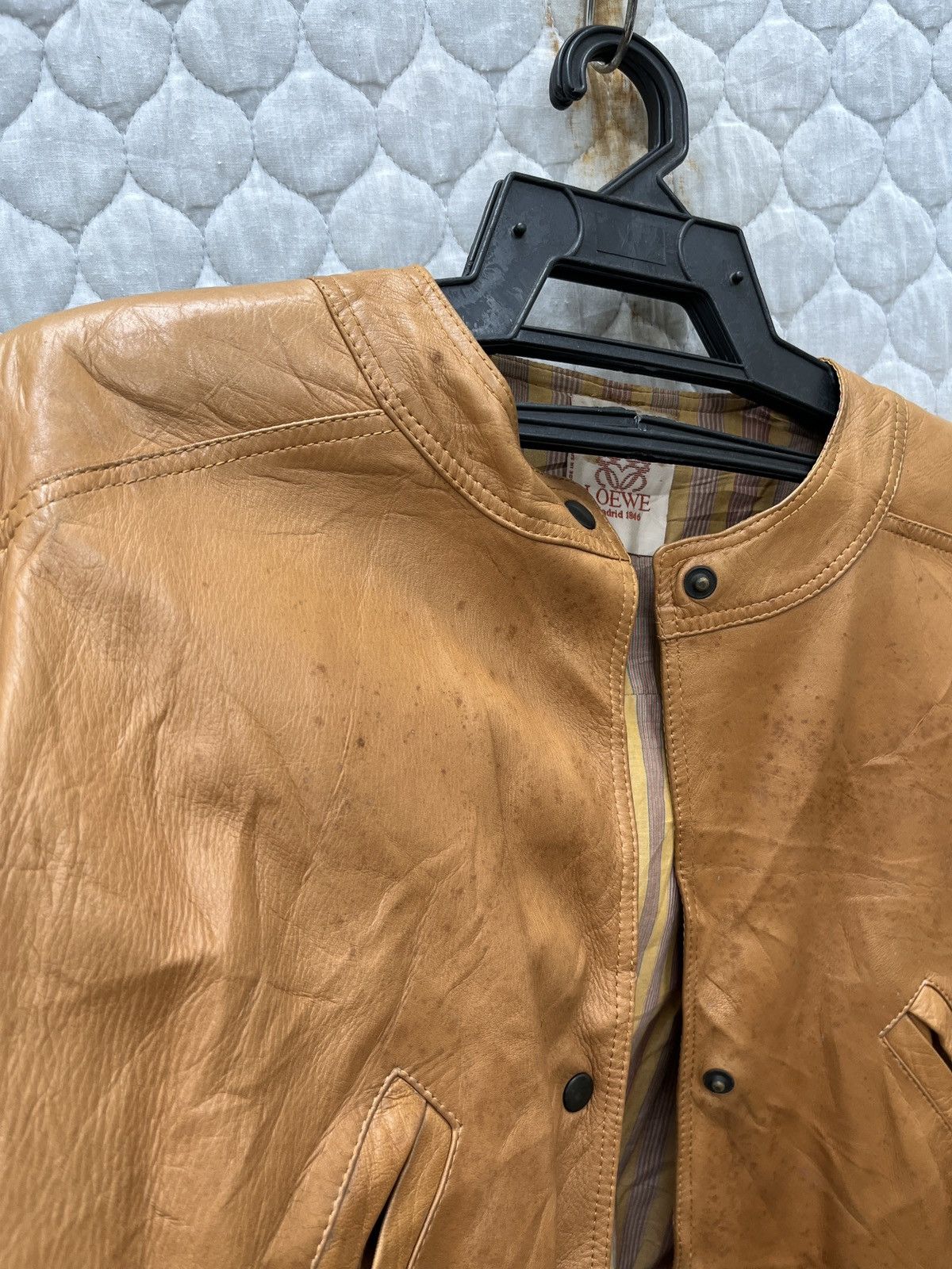 🔥🔥🔥STEALS LOEWE LEATHER JACKET - 10