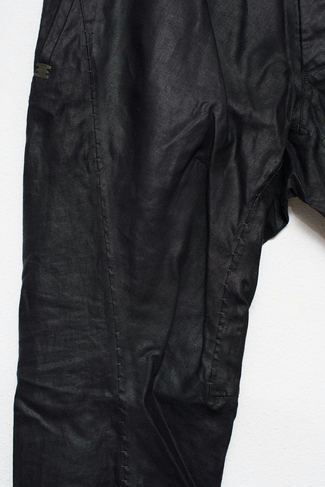 Isaac Sellam Experience Black Garmet Dyed Pants Size 38 - 4