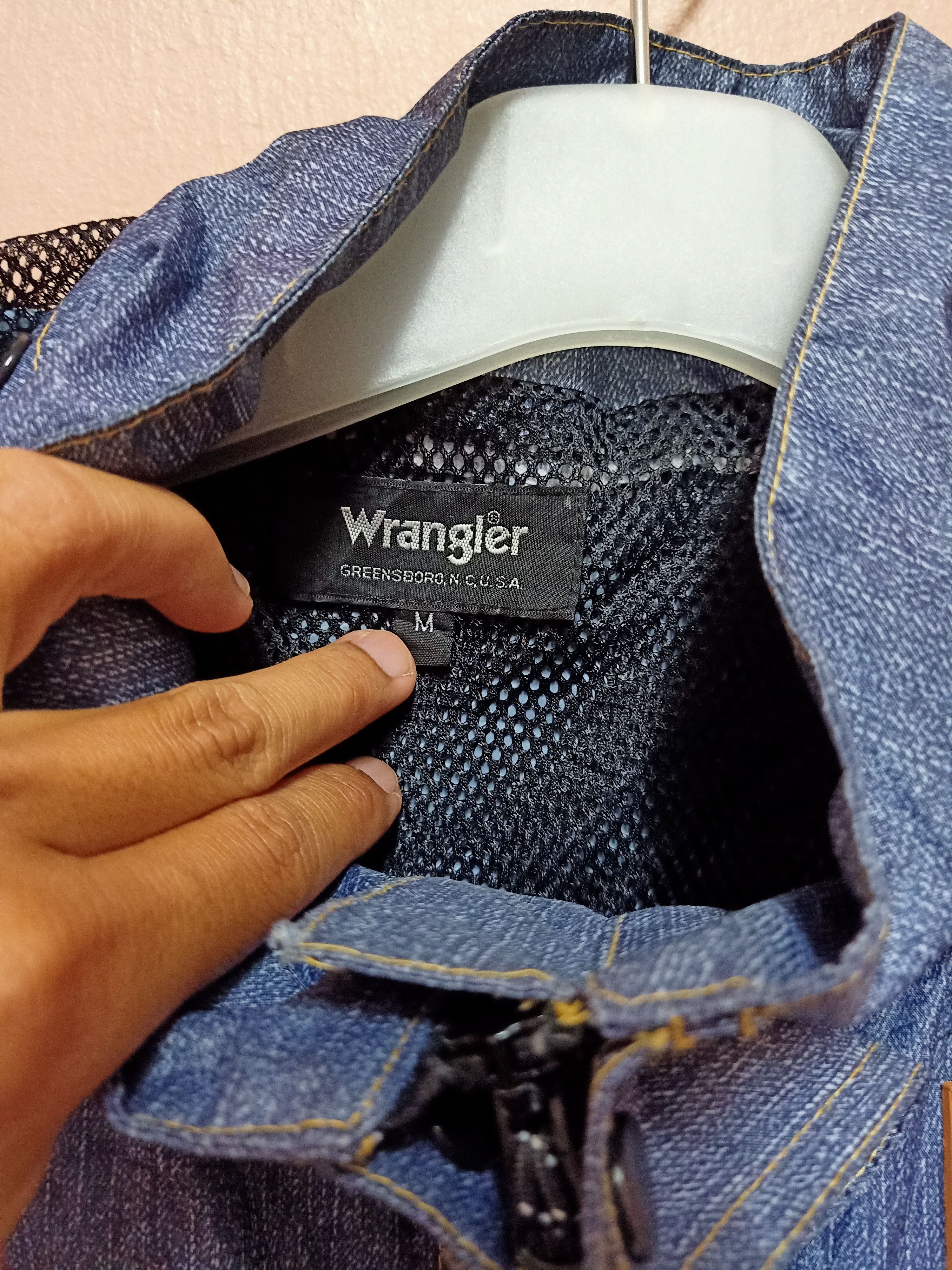 Rare Wrangler Windbreakers Denim design - 5