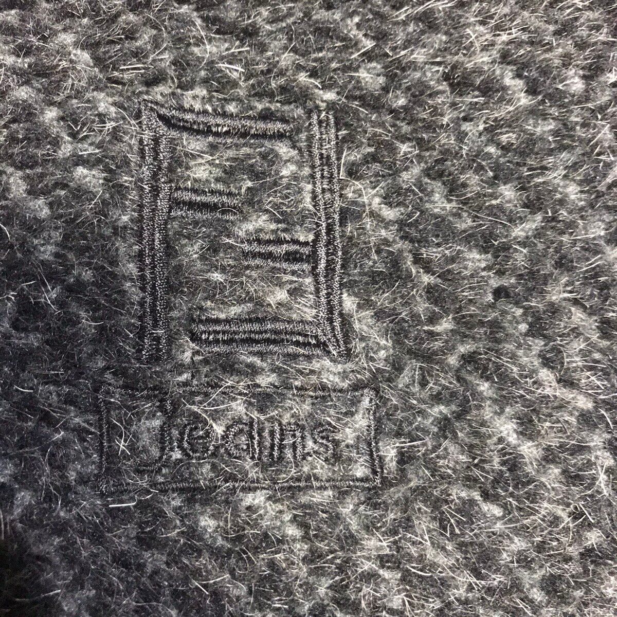 Fendi jeans embroid logo wool turtleneck fleece - 5