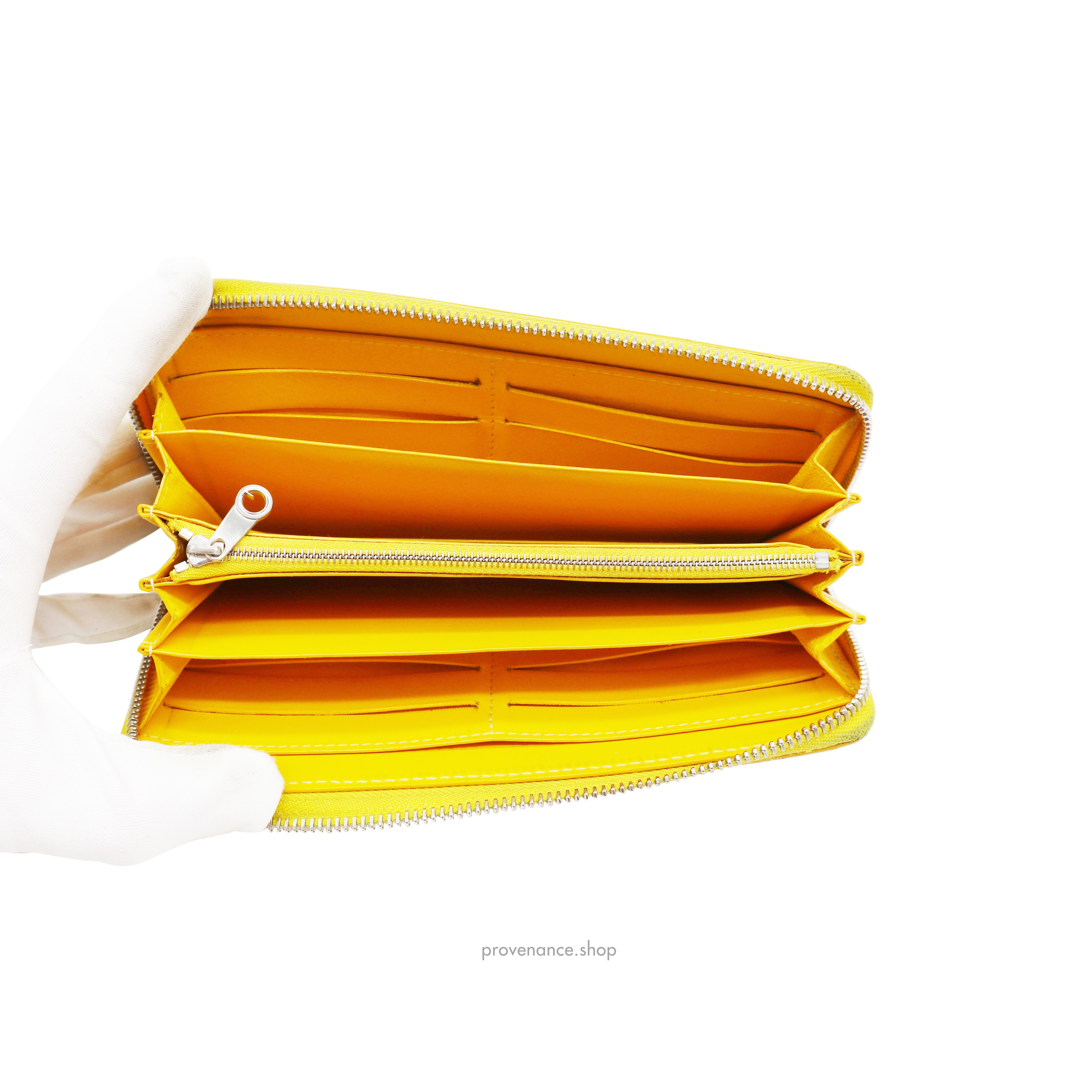 Goyard Matignon Zipped Wallet - Yellow Goyardine - 8